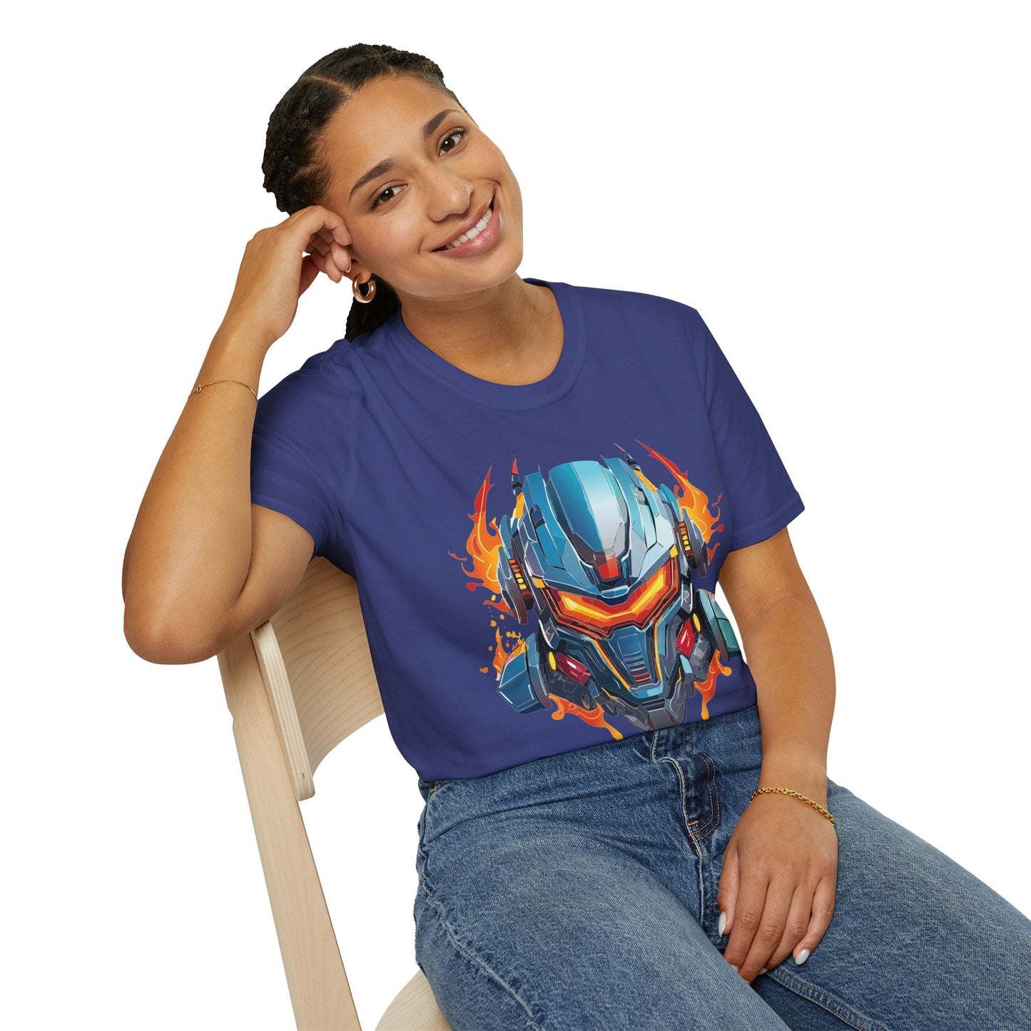 Cyborg Tee Unisex Robot Terminator Shirt Softstyle Gildan 64000 Short Sleeve Art Design