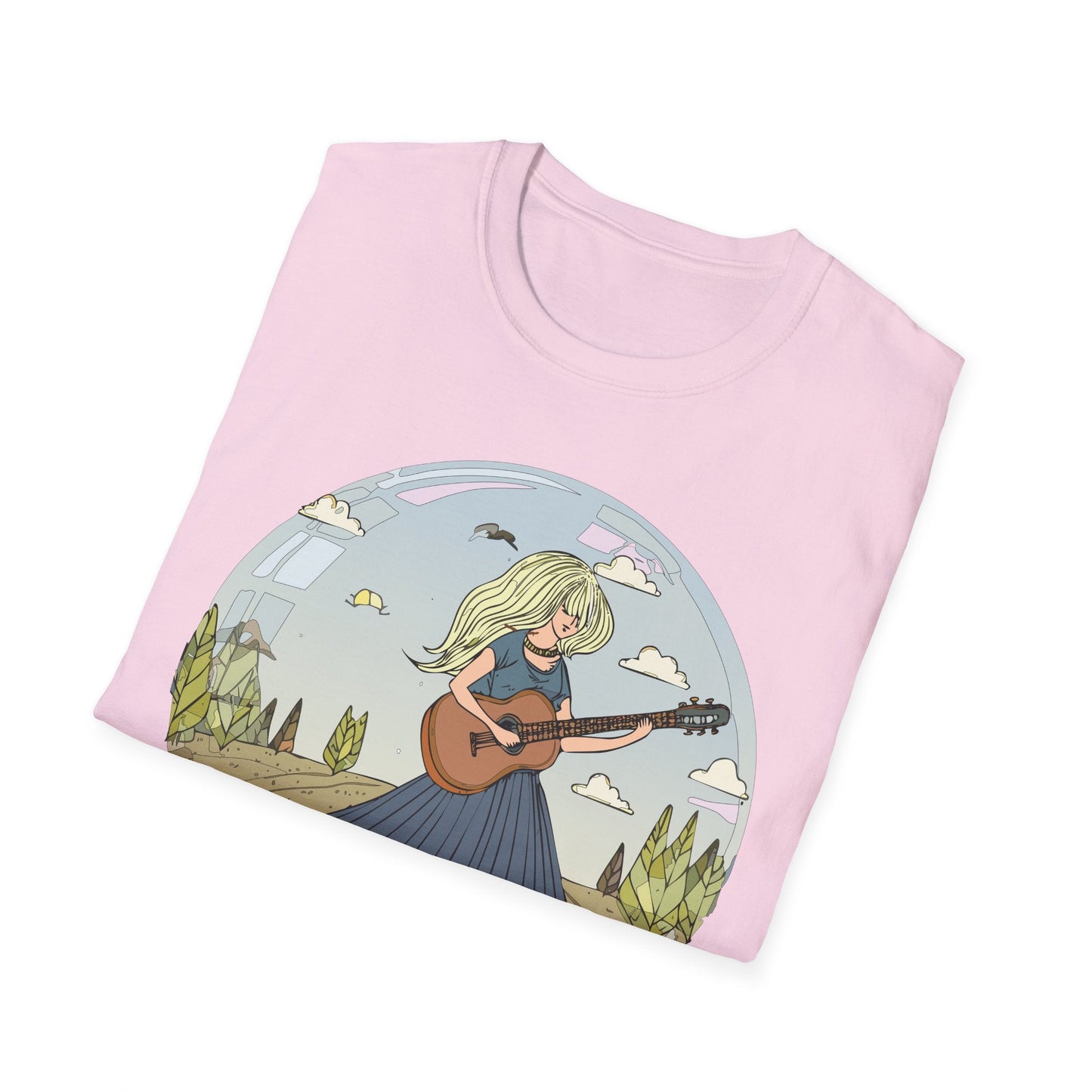 Womens Graphic T Shirt Art Design Tee Softstyle Cotton Ring-Spun Unisex Short Sleeve
