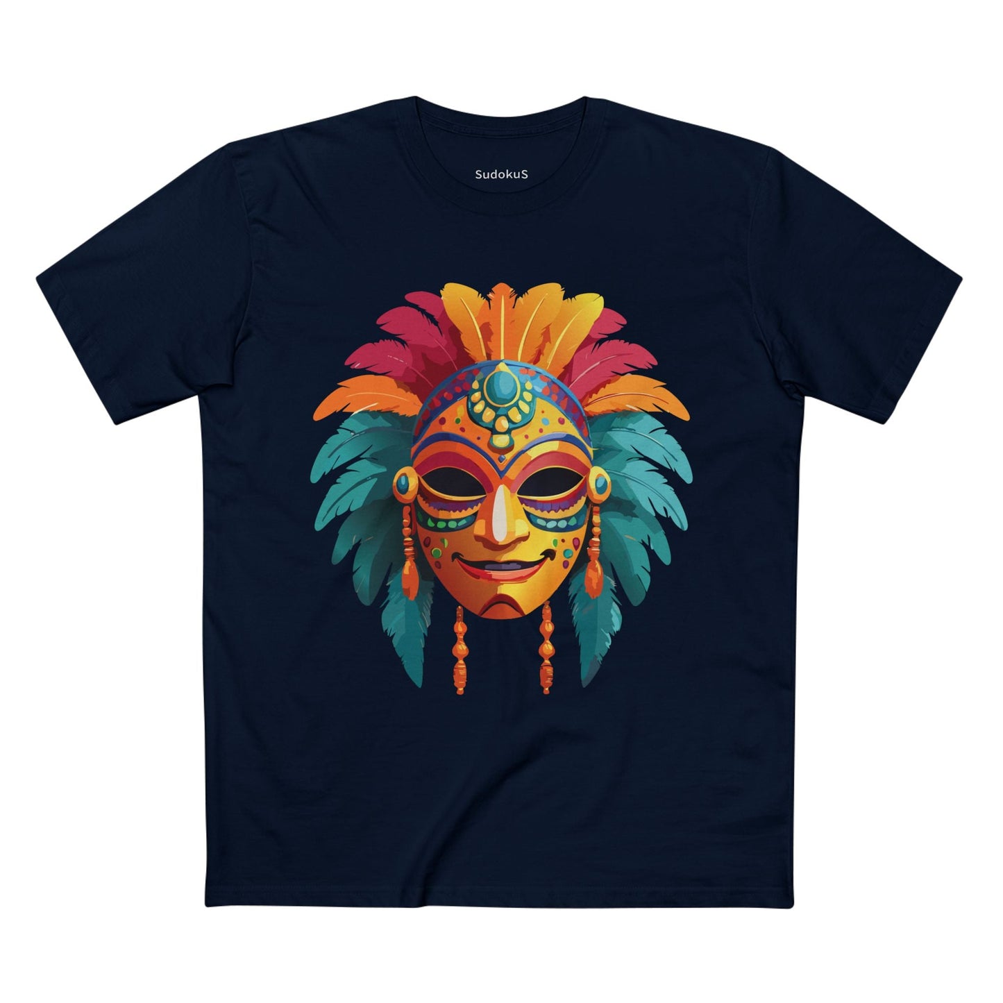 Mask Graphic Unisex 100 Cotton Staple Tee 5