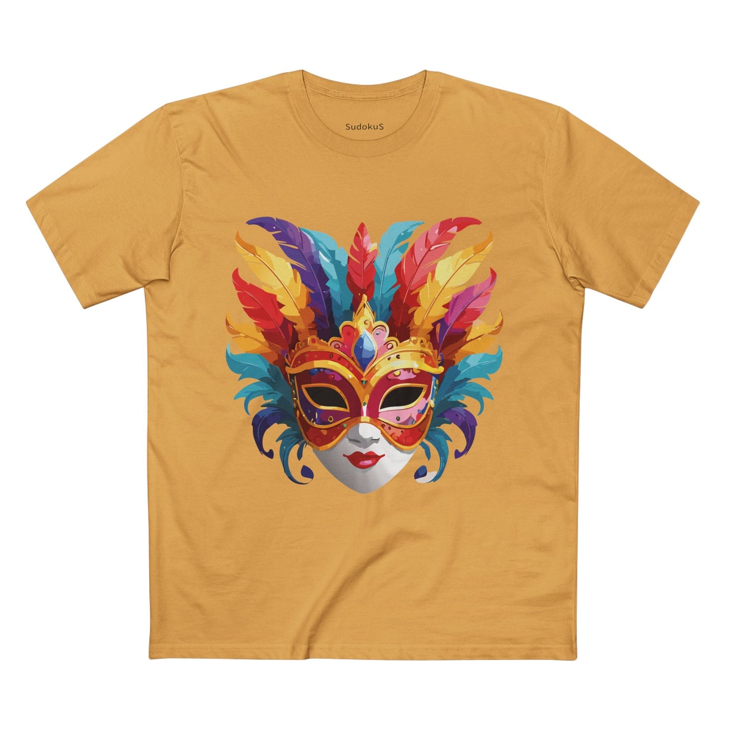 Mask Graphic Unisex 100 Cotton Staple Tee 9