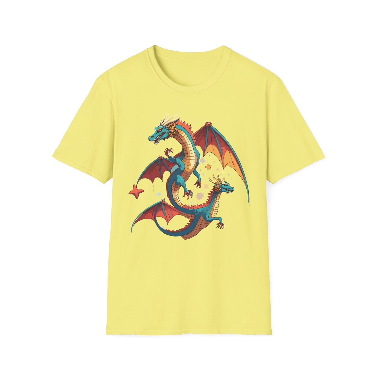 Dragon Graphic Unisex 100 Cotton Tee with Animal Artwork Design 14