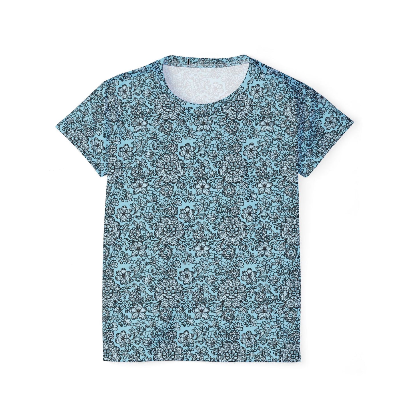 Women Poly T-Shirt with Lace Print 29
