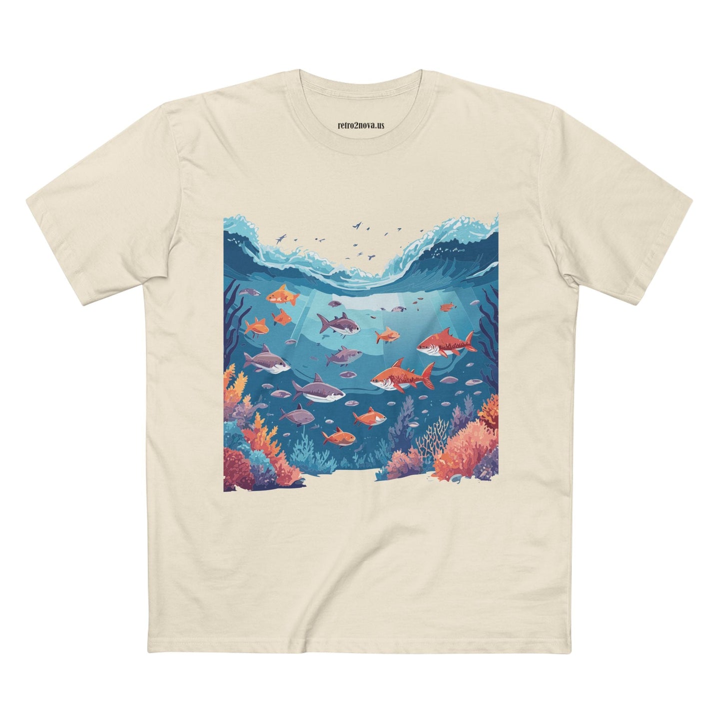 Ocean Pacific OP11 Ocean Shirt Unisex Premium Cotton Tee With Original Art Design Retro2Nova