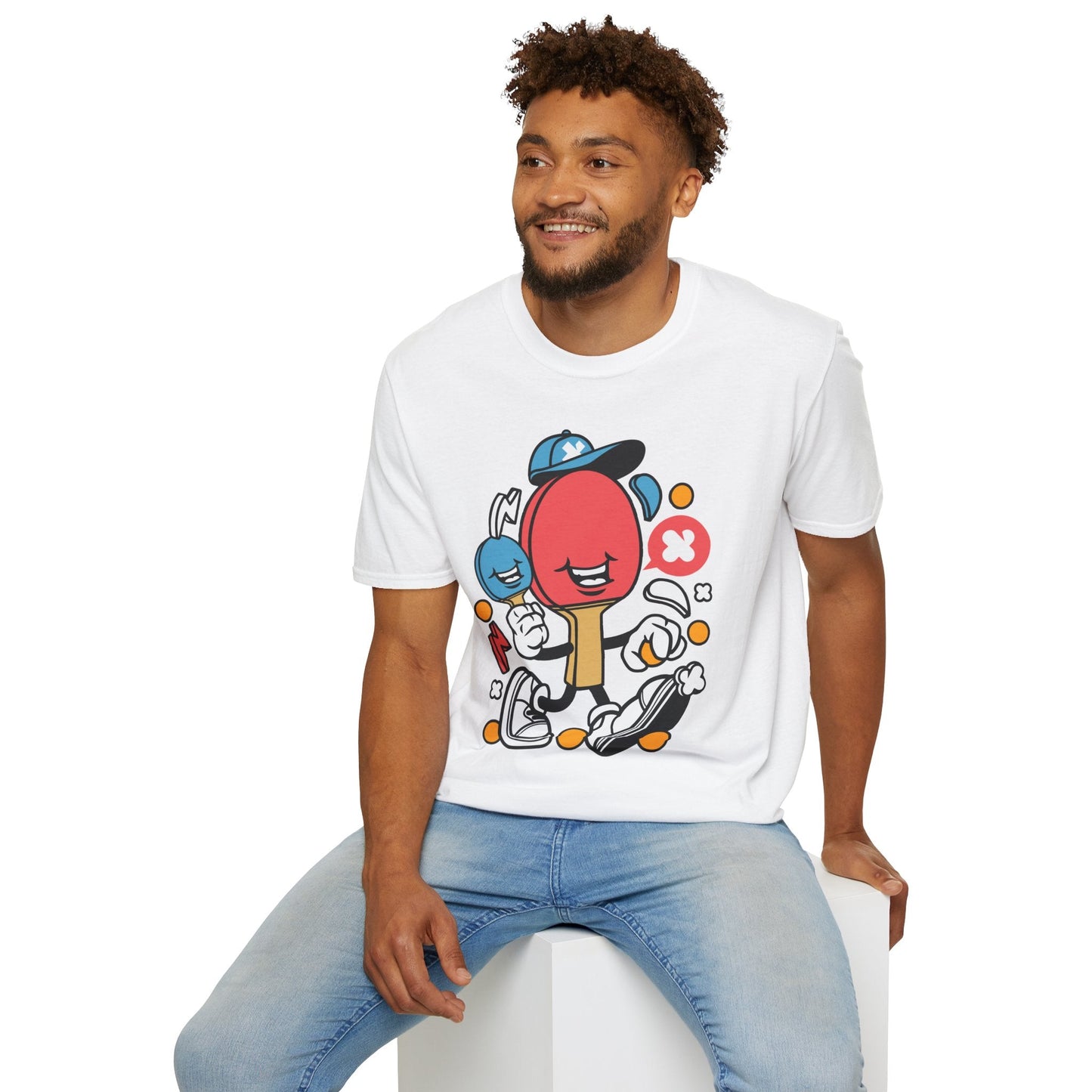 Unisex Cartoon T Shirt Animation Funny Tee Gildan Softstyle 64000 100 Percent Ring Spun Cotton