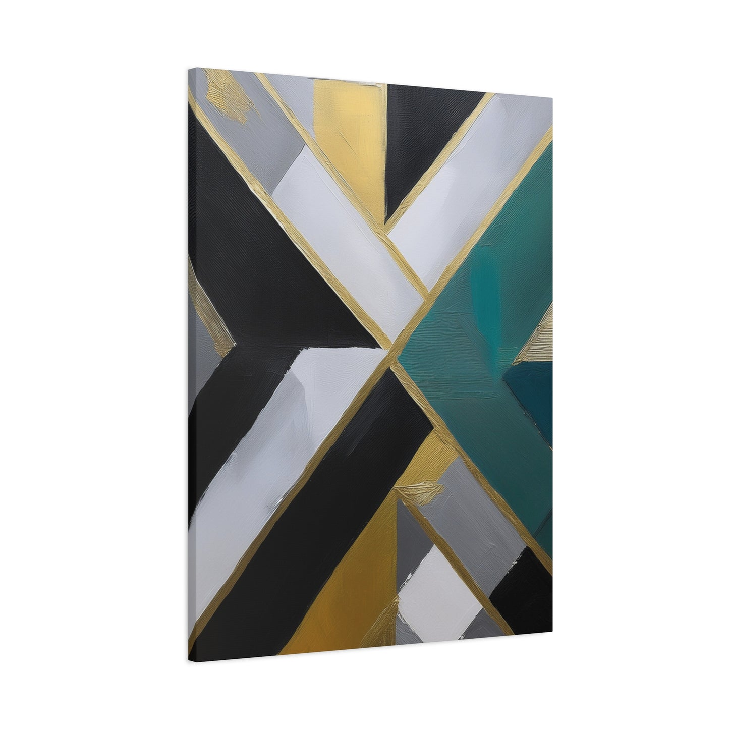 Abstract Geometric Painting Print Canvas 20x24,20x30,24x30 24x32,24x36,30x40 32x48,36x48,40x60 Pine-Wood Inner Frame ABS-76