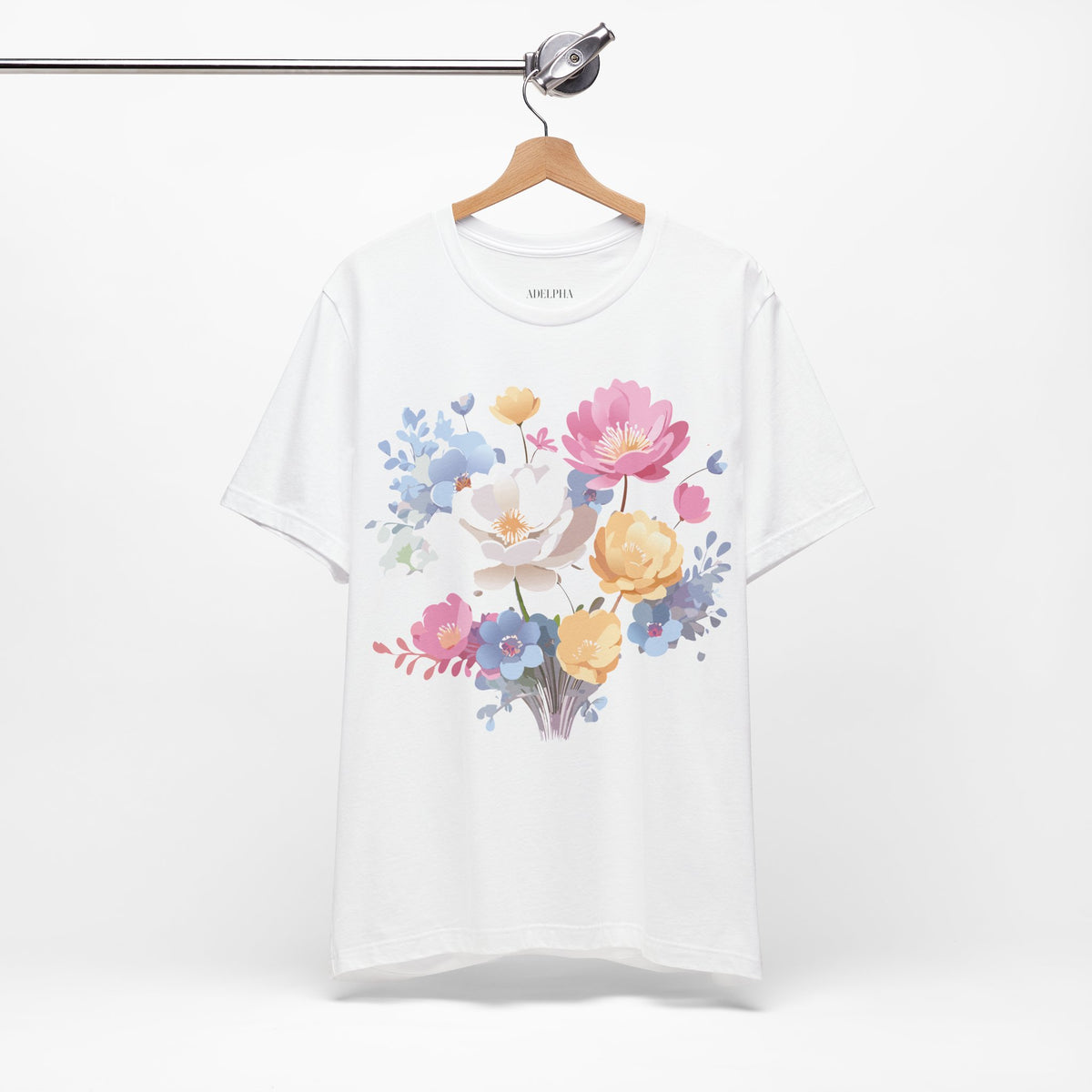 Floral Graphic Tee Shirt - Bella+Canvas Unisex 100 Cotton 46