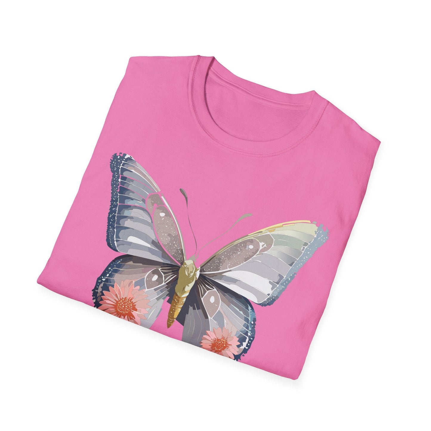 Butterfly Shirt Unisex T Shirt 100 Percent Ring Spun Cotton Softstyle Tee Monarch