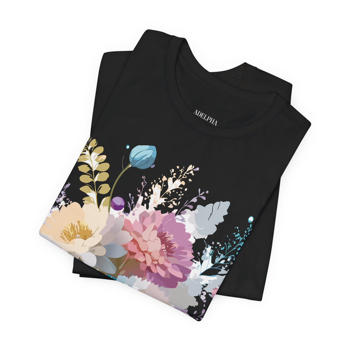 Floral Graphic Tee Shirt - Bella+Canvas Unisex 100 Cotton 7