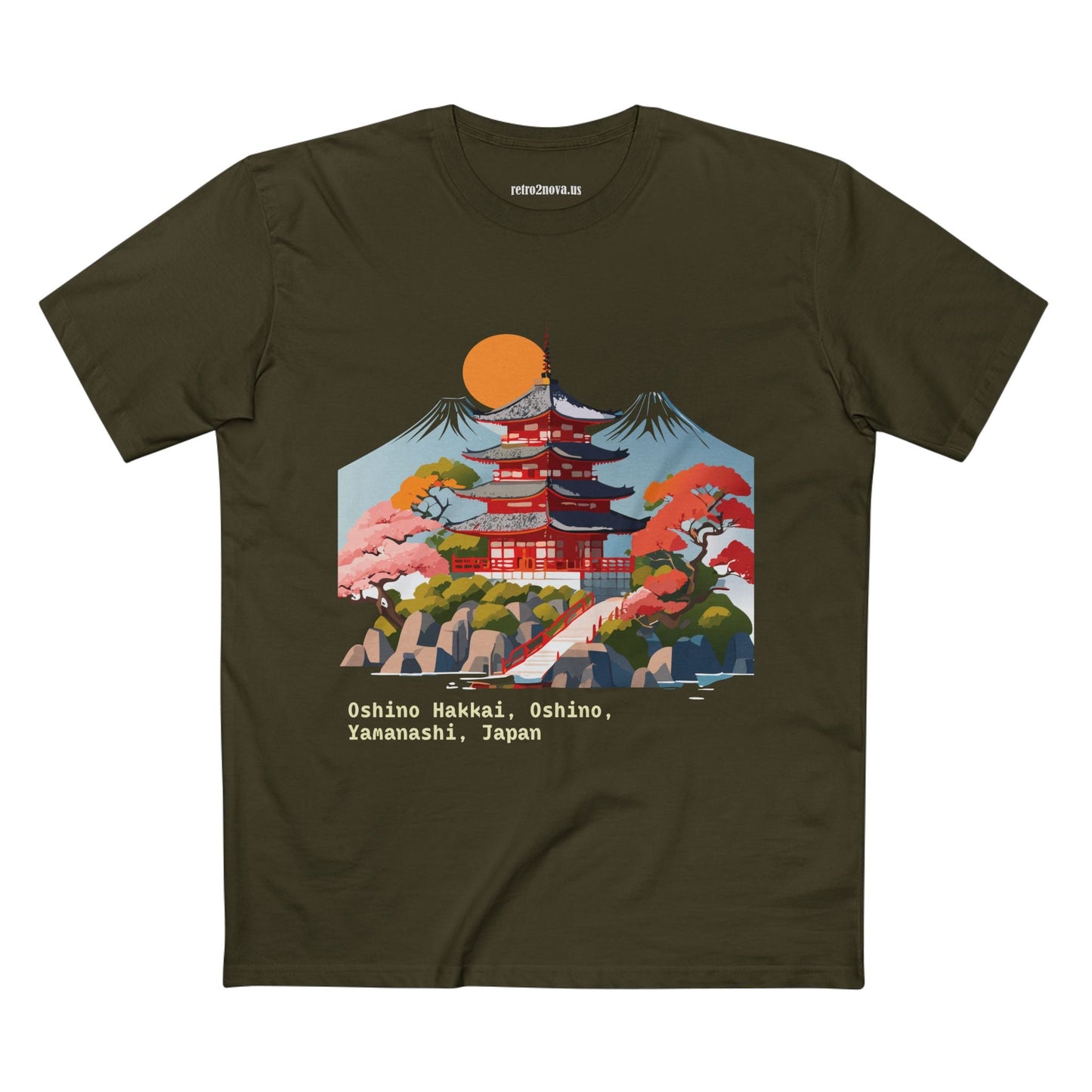 Retro2Nova Unisex Cotton Art Tee Travel Shirt Japan Shirt Style Discover Everyday Comfort