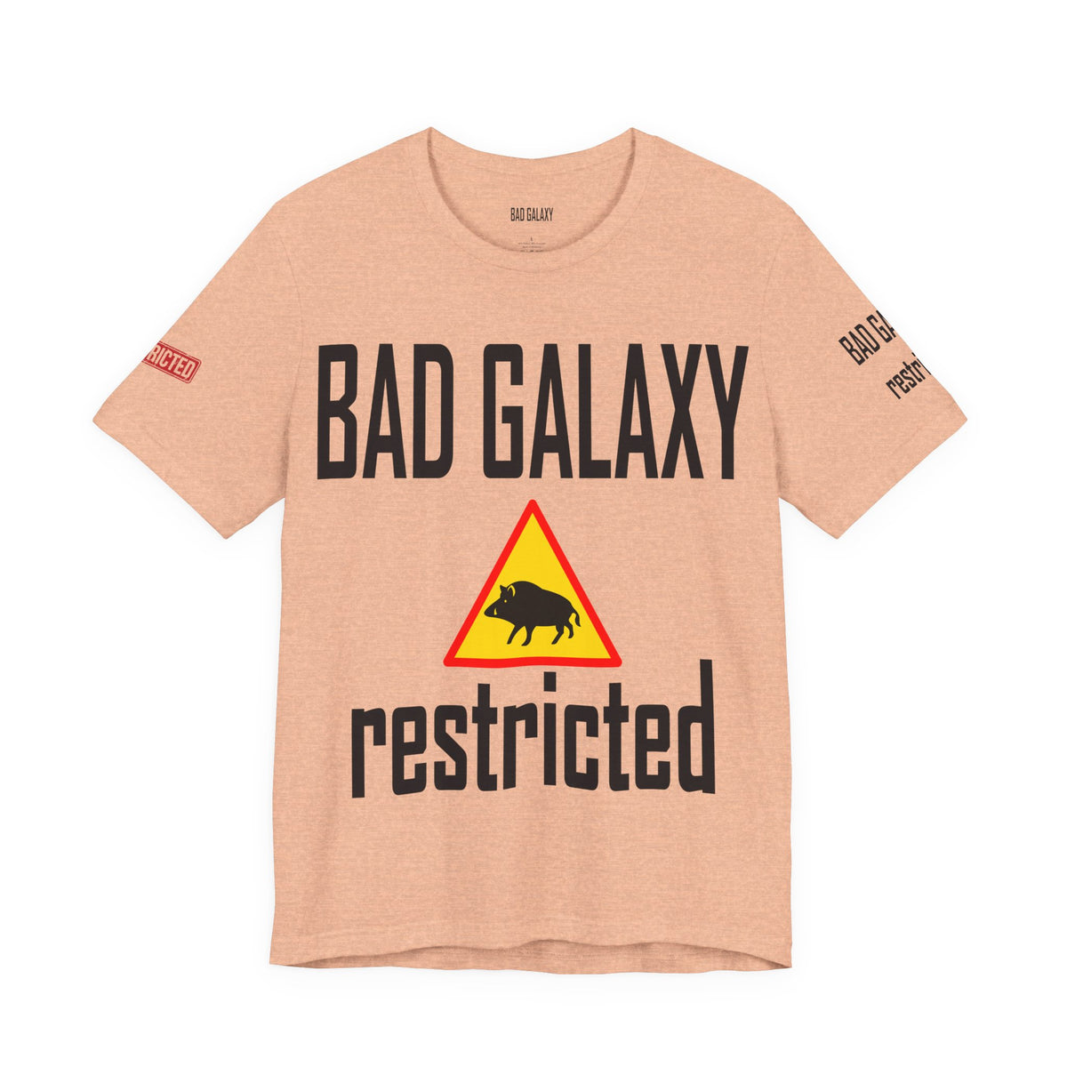 Art Red Stamp Graphic Unisex Cotton Bella+Canvas Tee with Art Design b95