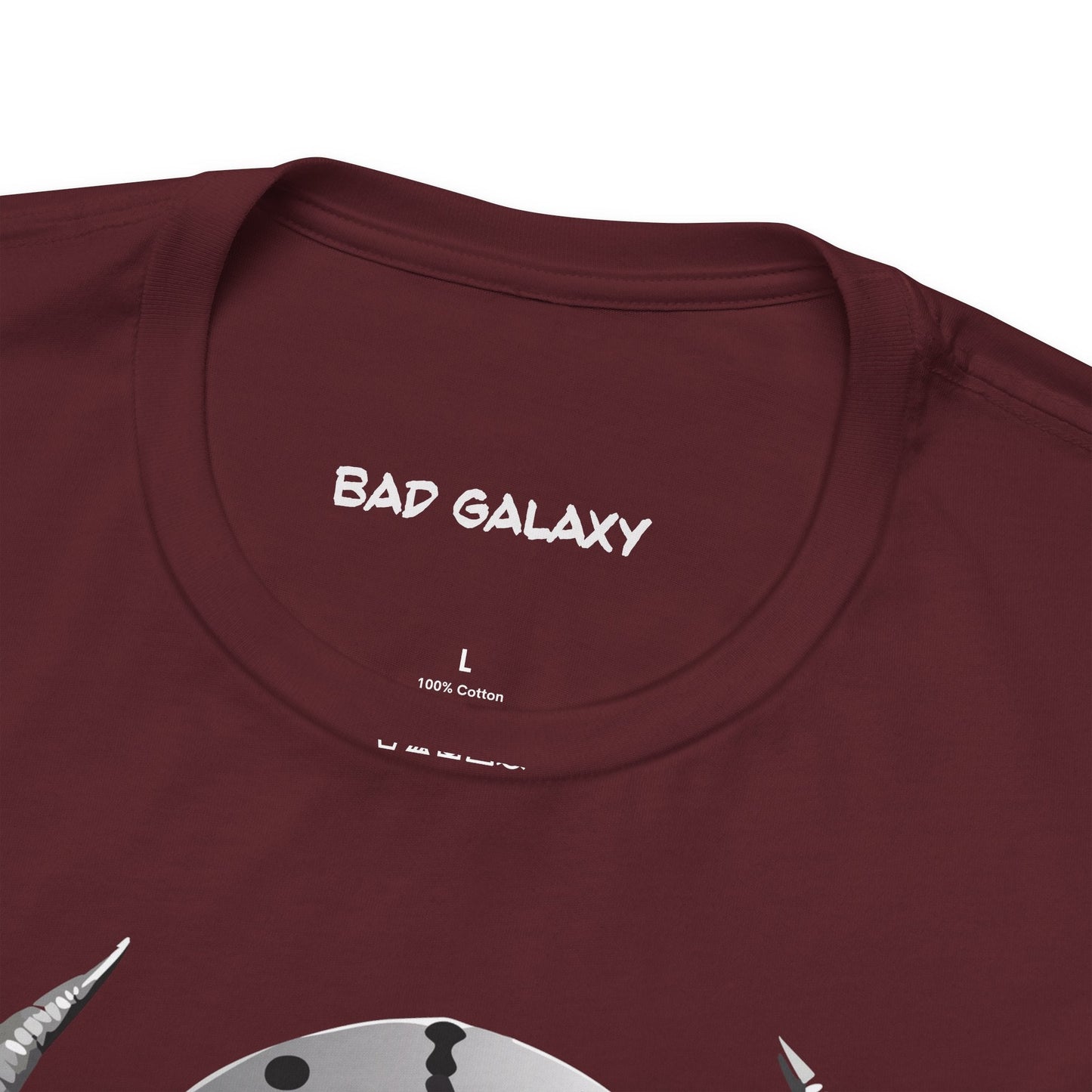 Alien Tee Shirt From Bad Galaxy 100 Percent Cotton Eco Friendly Ink Printed In USA