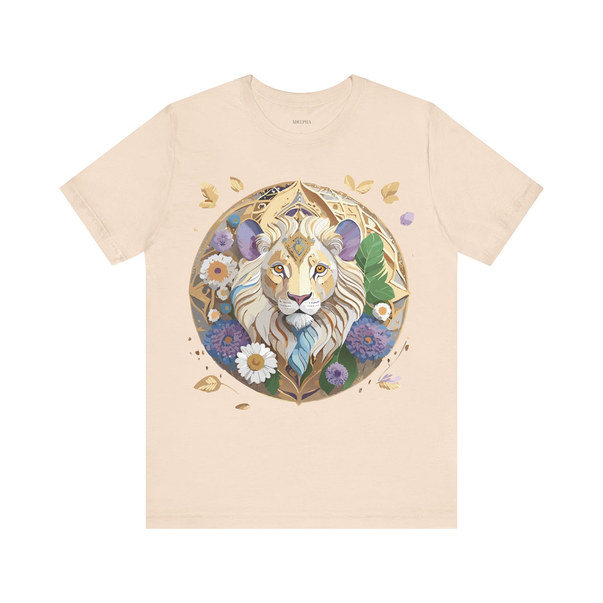 Medallion Graphic Unisex Cotton Bella+Canvas Tee with Art Design d38