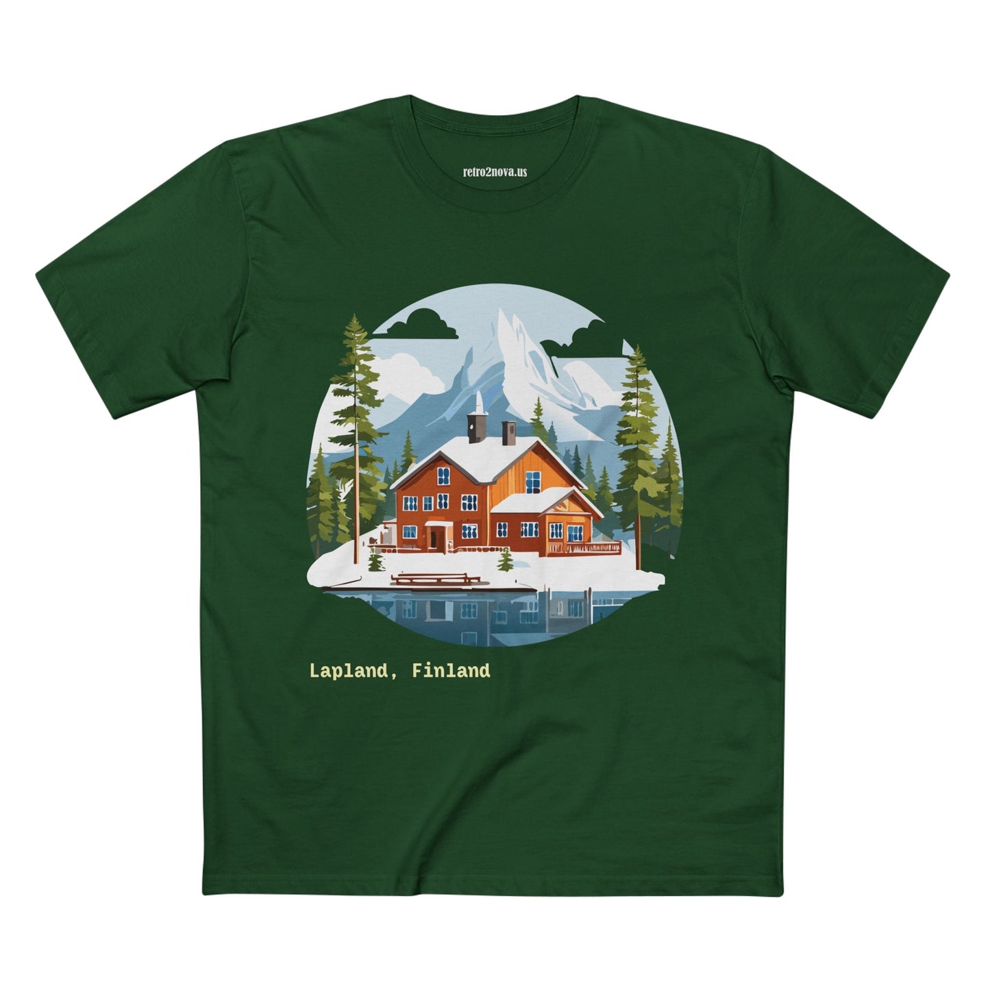 Lapland Travel Shirt TT 58 Unisex Premium Cotton Tee With Original Art Design From Retro2Nova