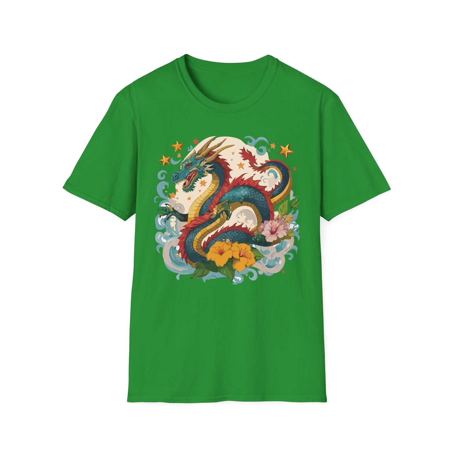 Dragon Graphic Unisex 100 Cotton Tee with Animal Artwork Design 21