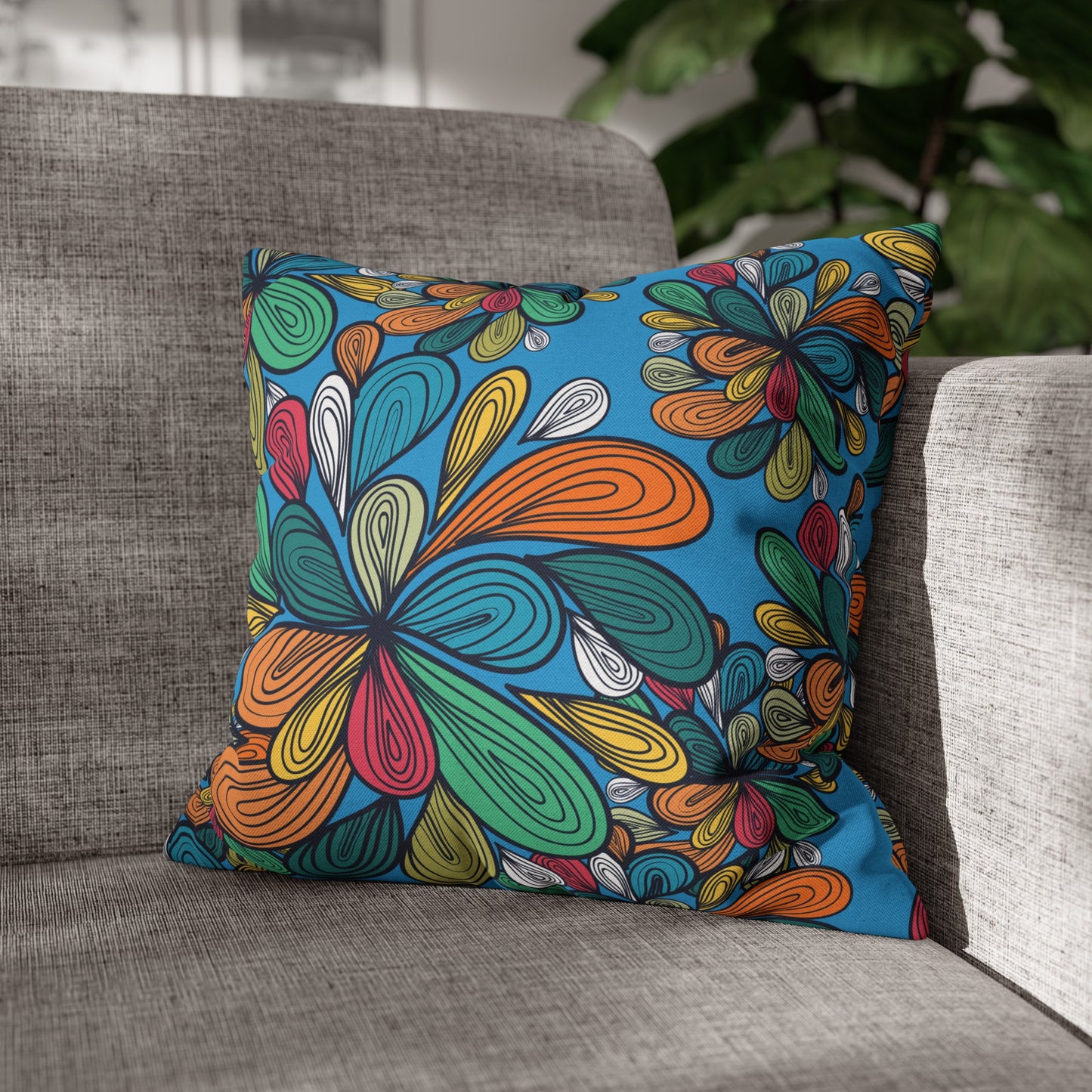 Floral Poly Pillowcase