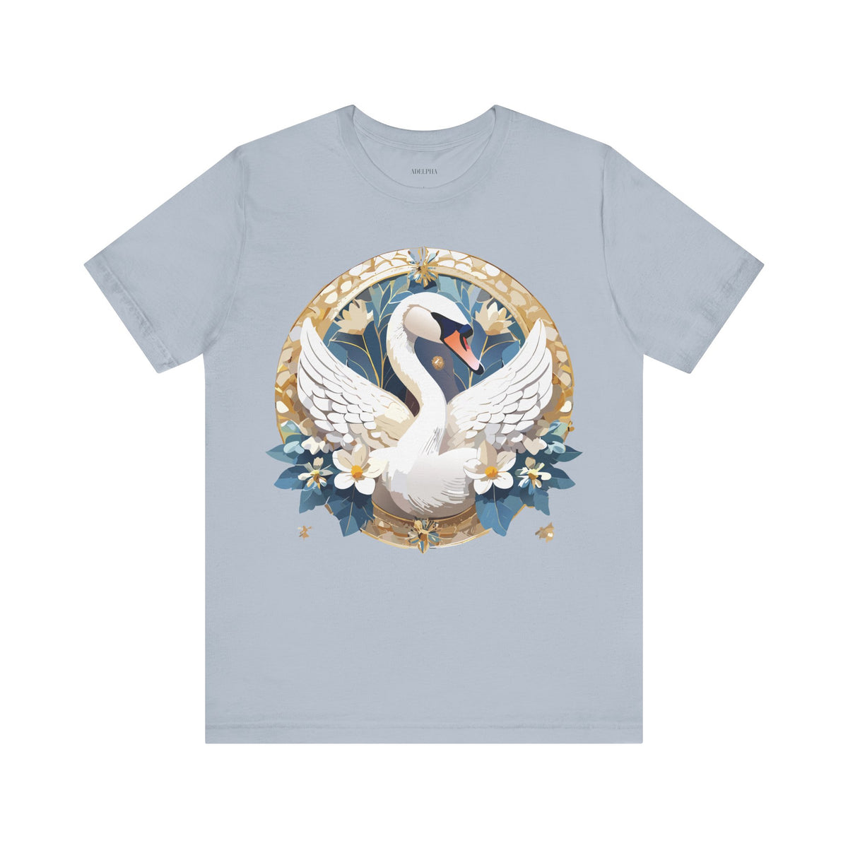 Medallion Graphic Unisex Cotton Bella+Canvas Tee with Art Design d45
