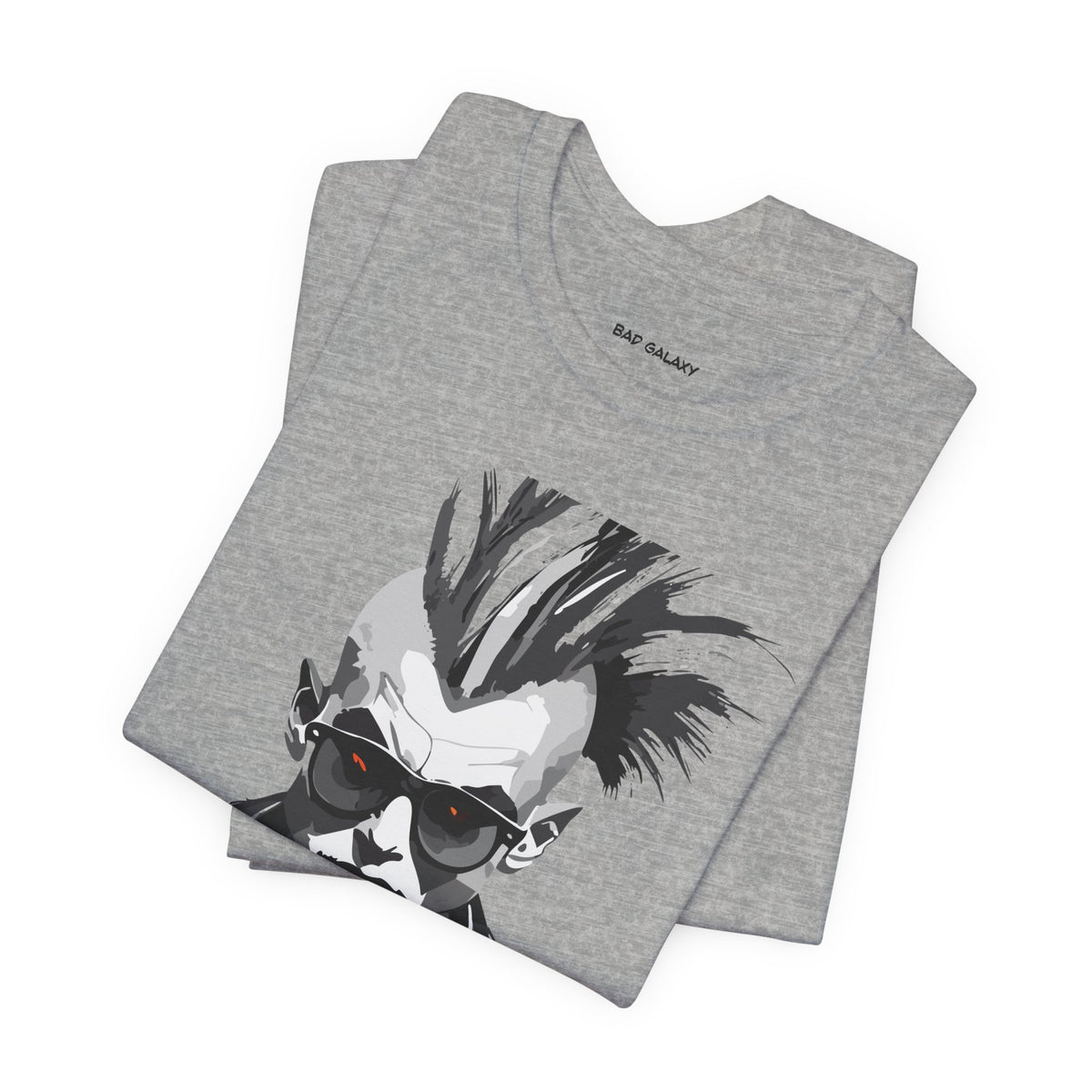 Punk Rock Graphic Unisex Cotton Bella+Canvas Tee with Art Design b31
