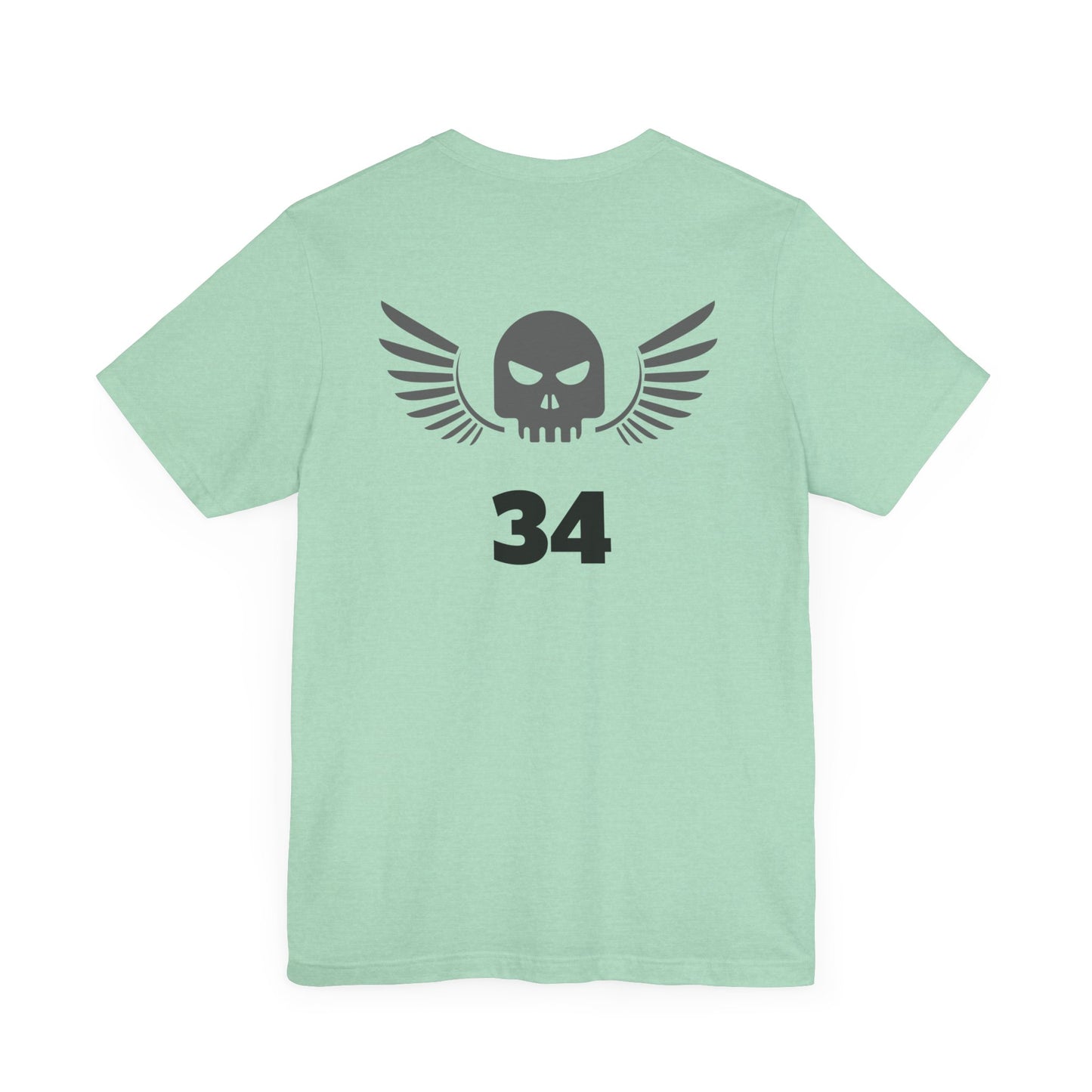 Unisex Cotton Tee Shirt with Skull