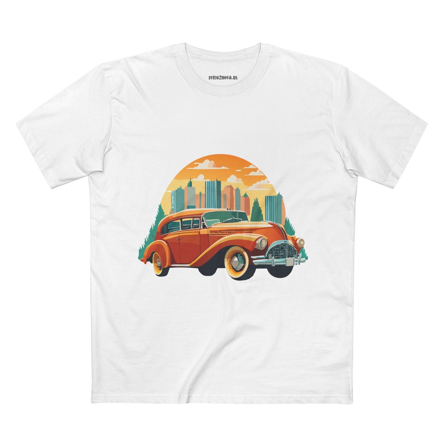 Retro Car Shirts Vintage Car Tee By Retro2Nova Unisex Premium Cotton Original Art Design Collection