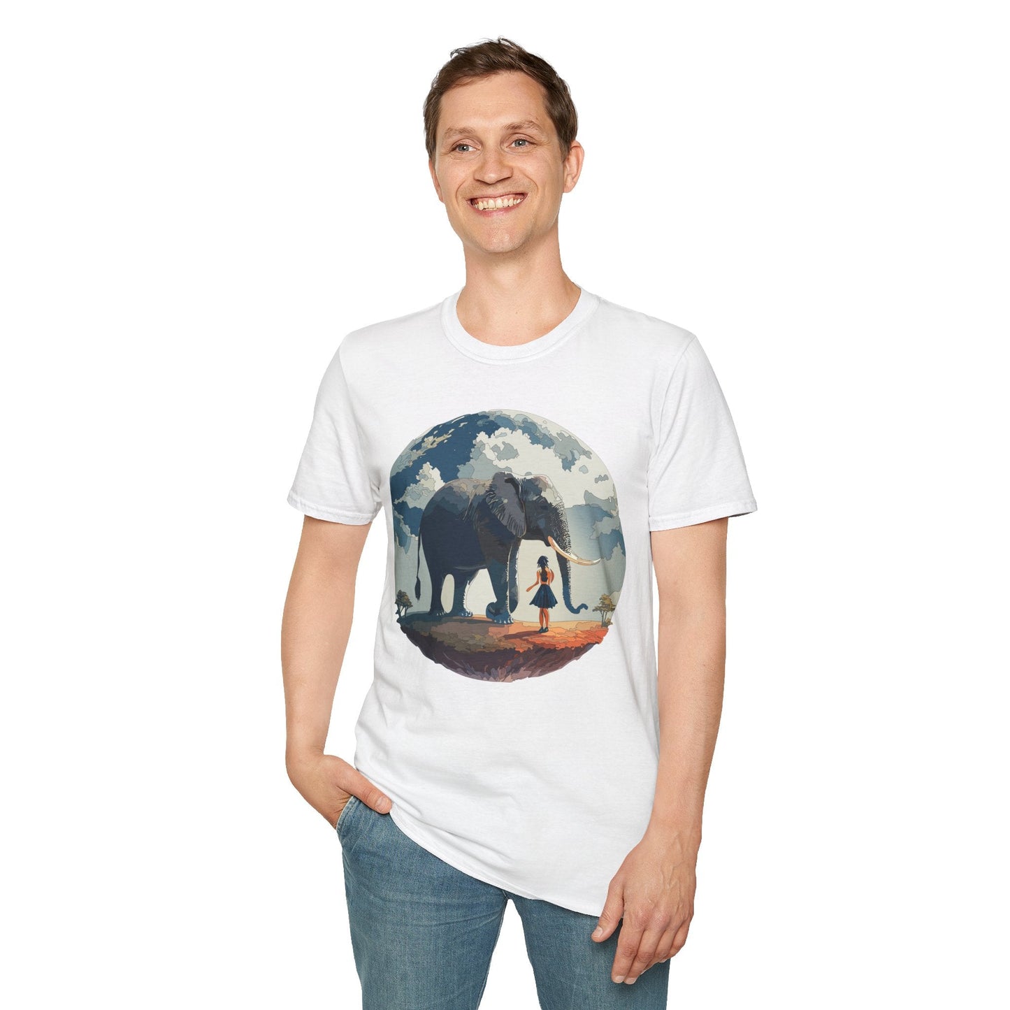 Womens Graphic T Shirt Art Design Tee Softstyle Gildan 64000 100 Percent Ring Spun Cotton