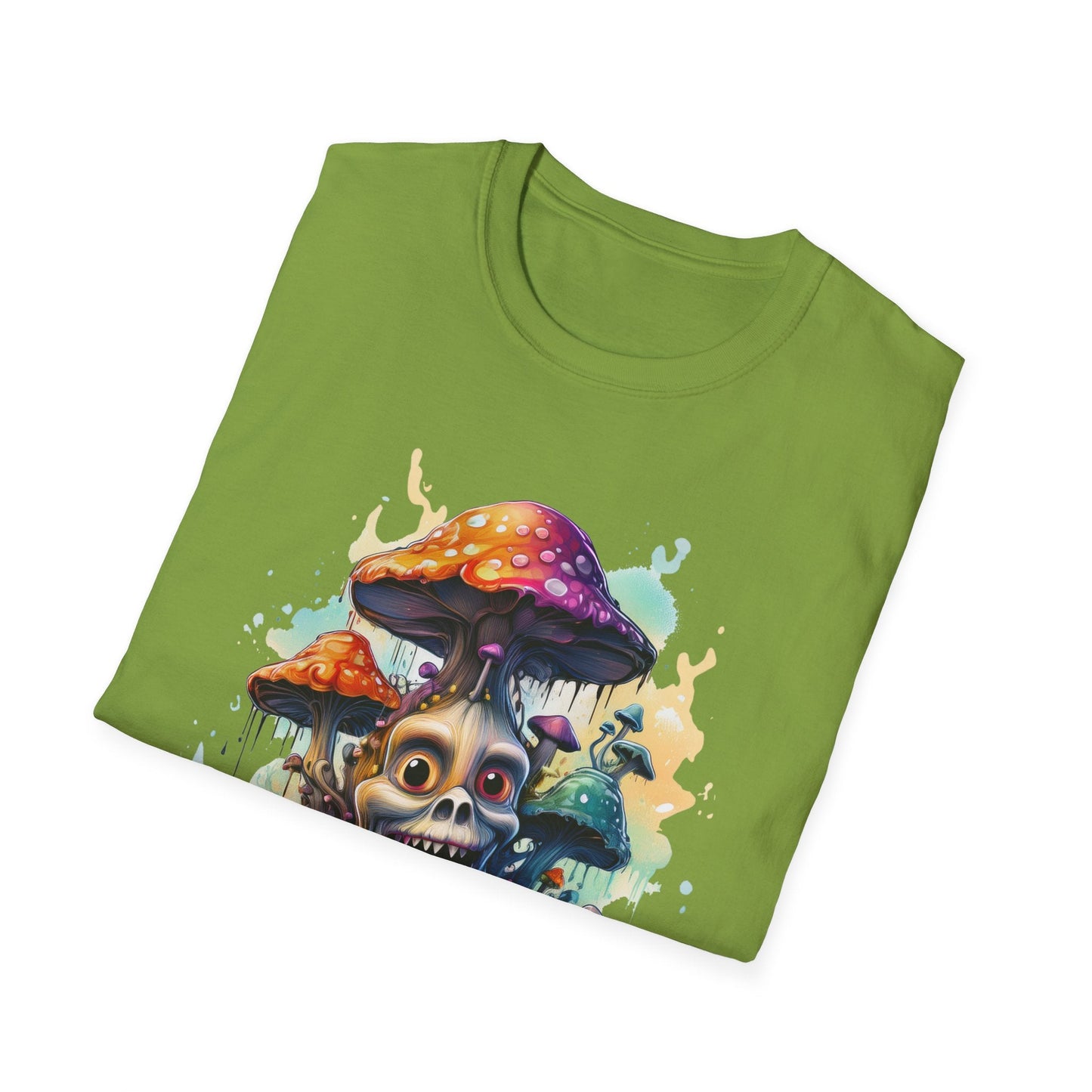 Mashroom Tee Shirt Unisex Graphic Mashroom Tee Fun Fungus Design Softstyle 64000