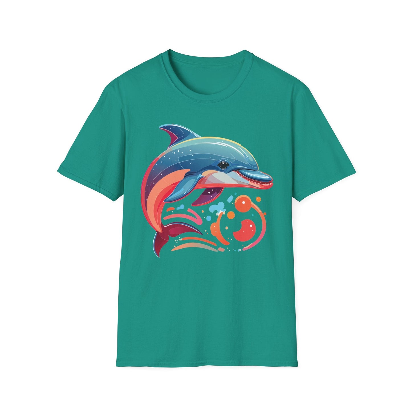 Gildan Softstyle Dolphin Shirt Unisex Short Sleeve Tee 100 Percent Ring Spun Cotton Comfortable Wear