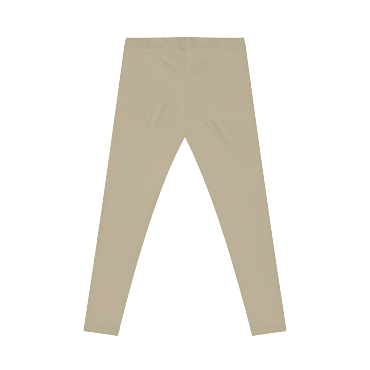 Beige Sand Color Women's Poly-Span Casual Leggings XS-2XL