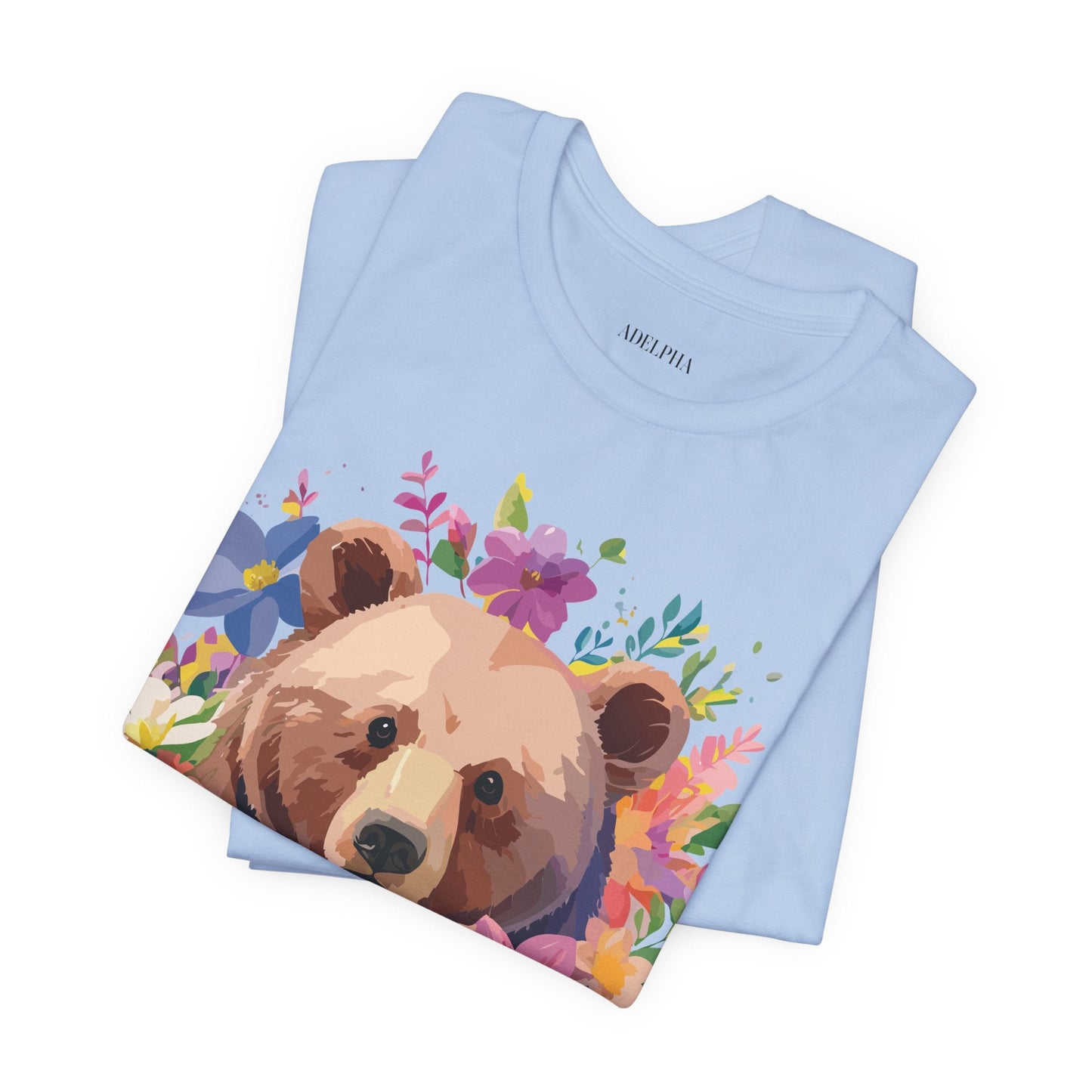 Bear Graphic Tee Adelpha Unisex Vintage Inspired Short Sleeve Shirt