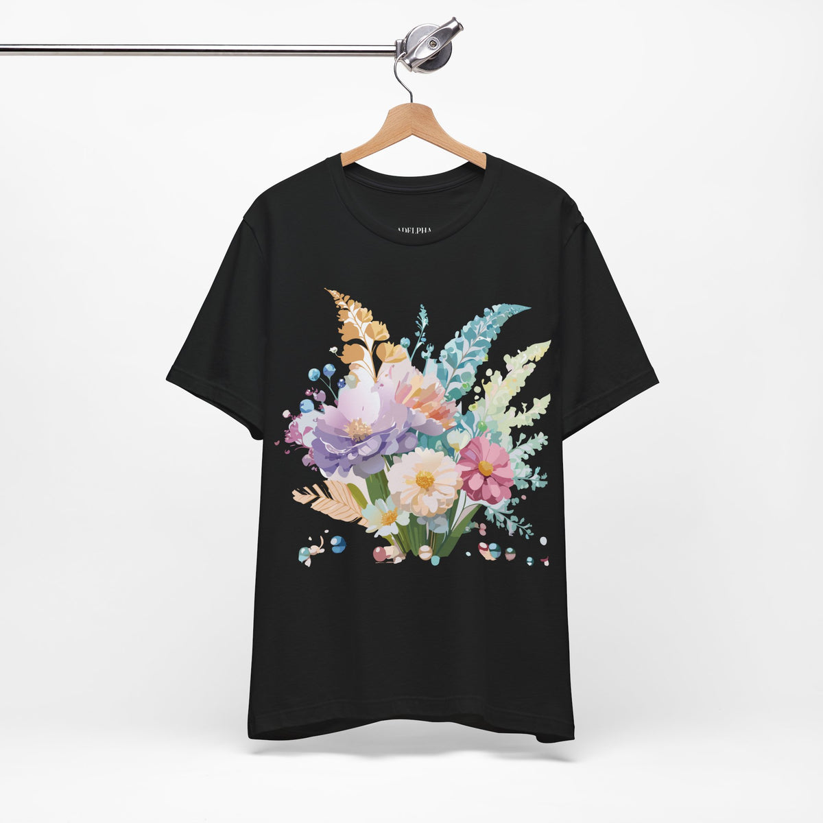 Floral Graphic Tee Shirt - Bella+Canvas Unisex 100 Cotton 10