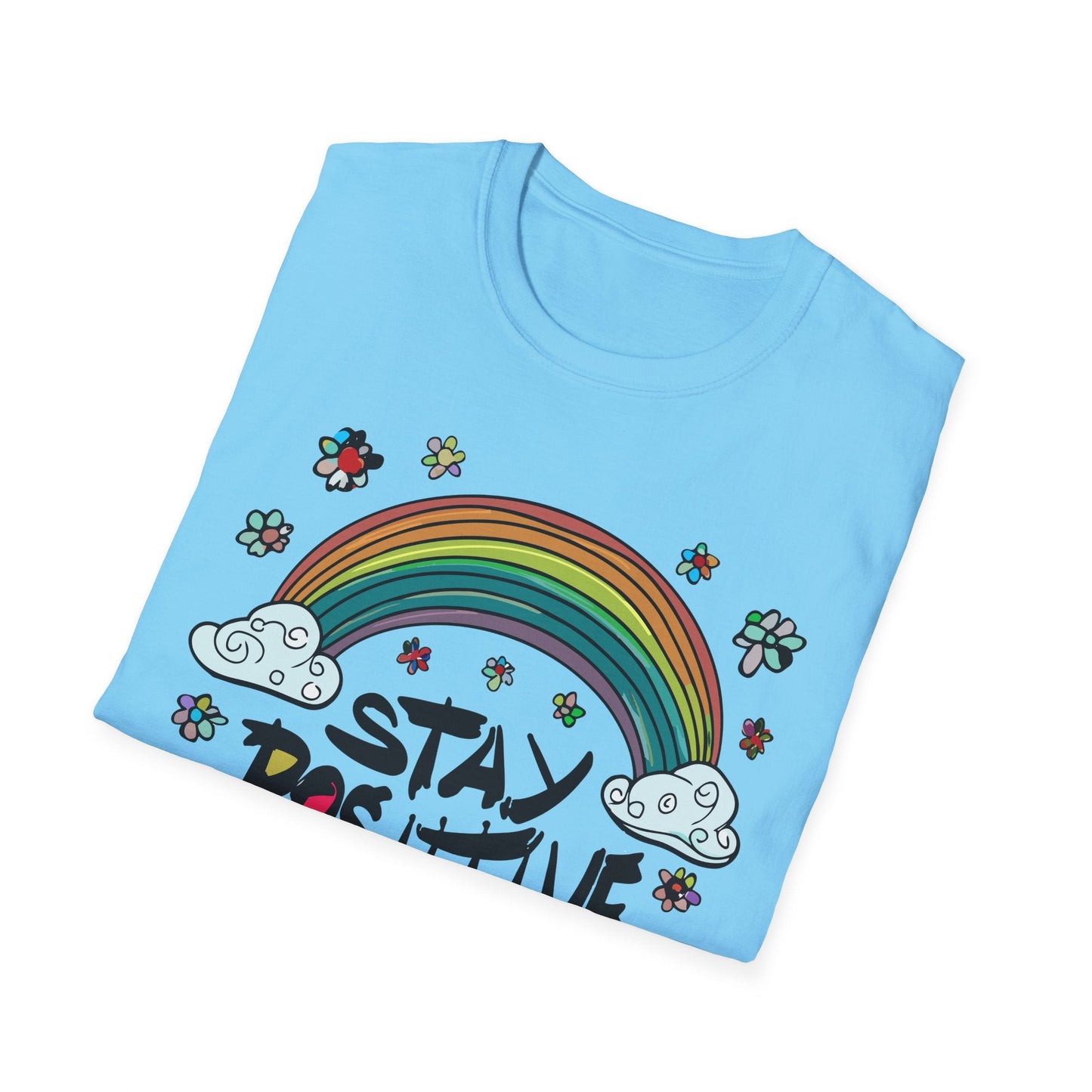 Positive Slogan T Shirt Unisex Softstyle Tee With Positive Words And Good Quotes Gildan 64000