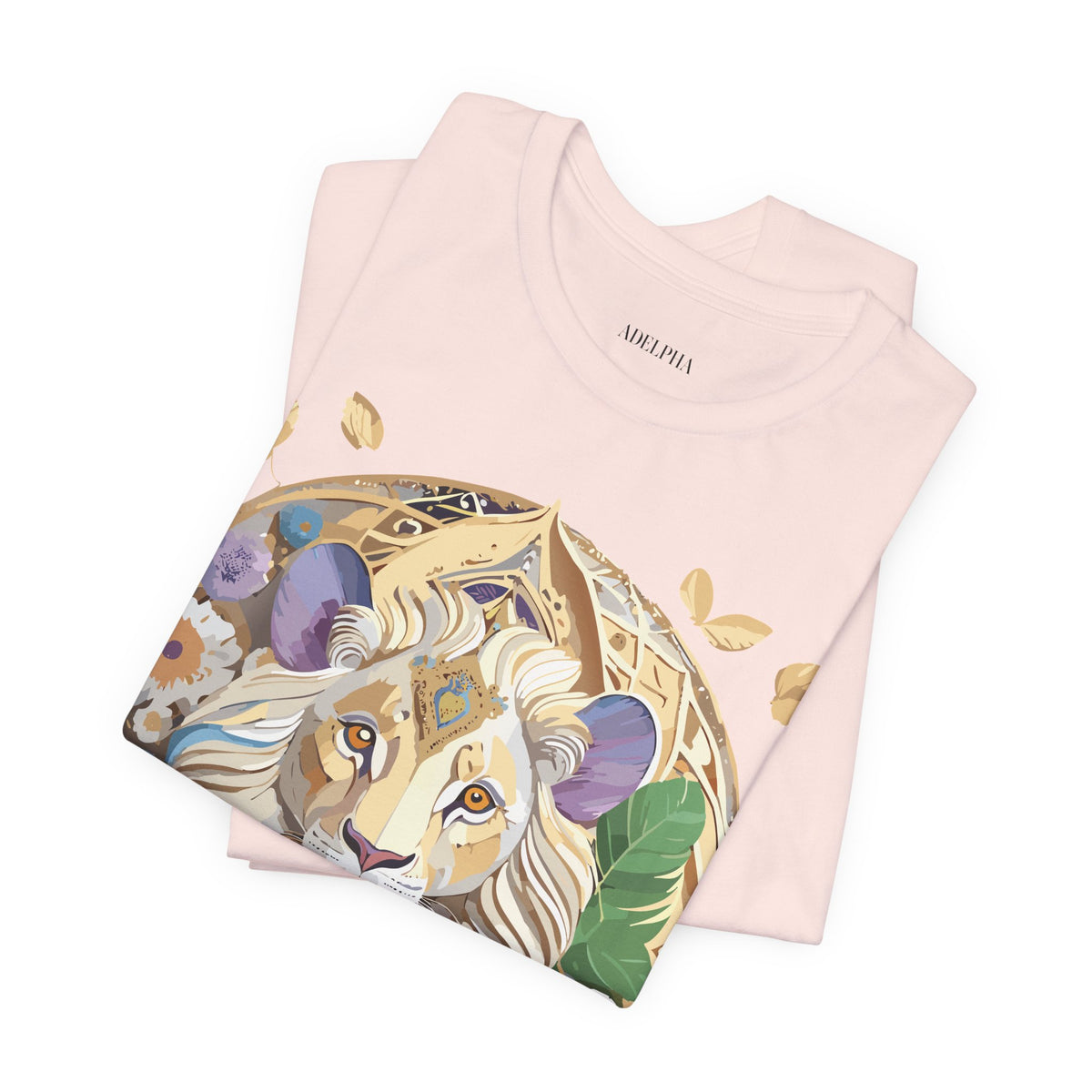 Medallion Graphic Unisex Cotton Bella+Canvas Tee with Art Design d38