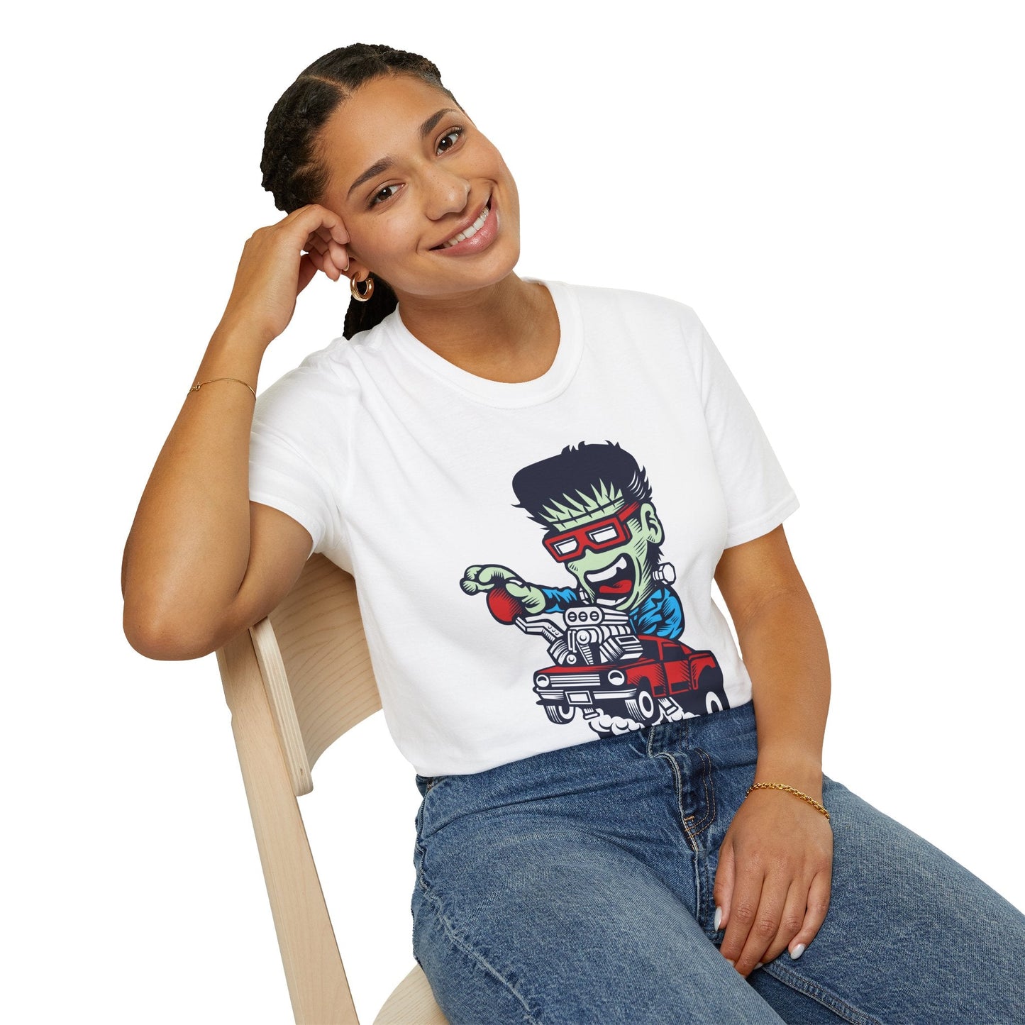 Cartoon T Shirt Animation Tee Funny Unisex Softstyle Gildan 64000 100 Percent Cotton