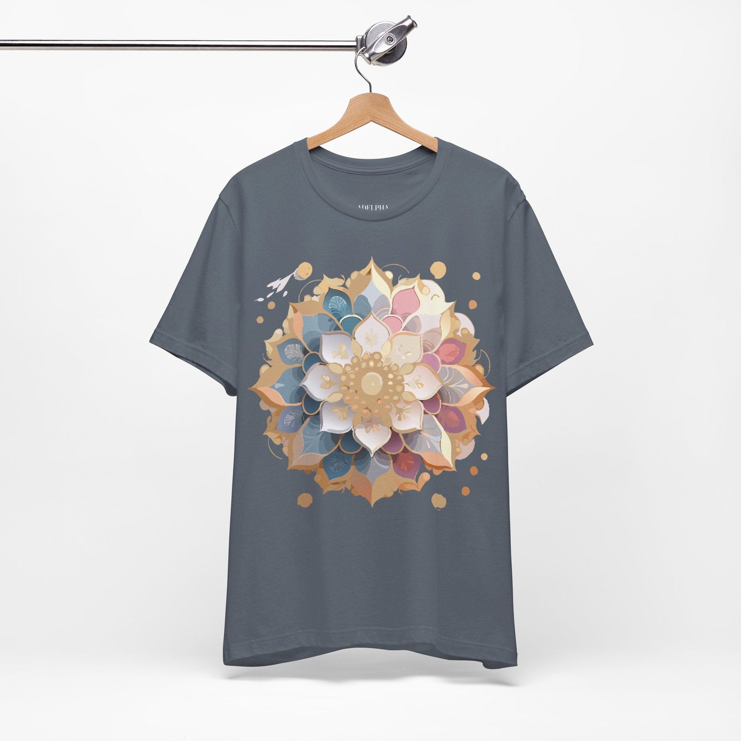 Mandala Graphic Tee Unisex Jersey Short Sleeve From Adelpha Vintage Inspired Artwork