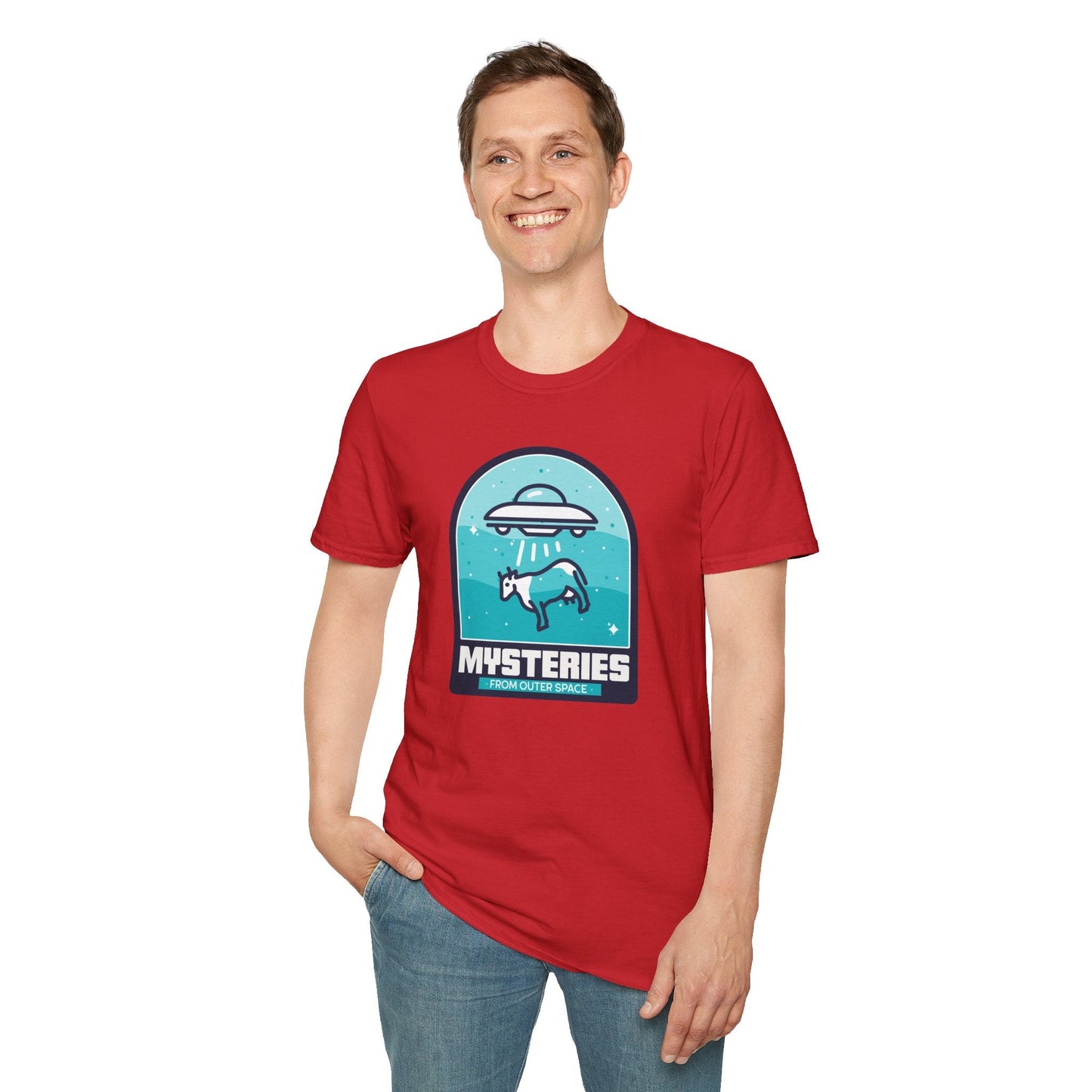 Mysteries UFO Abduction TShirt  Retro Alien Space Graphic Tee