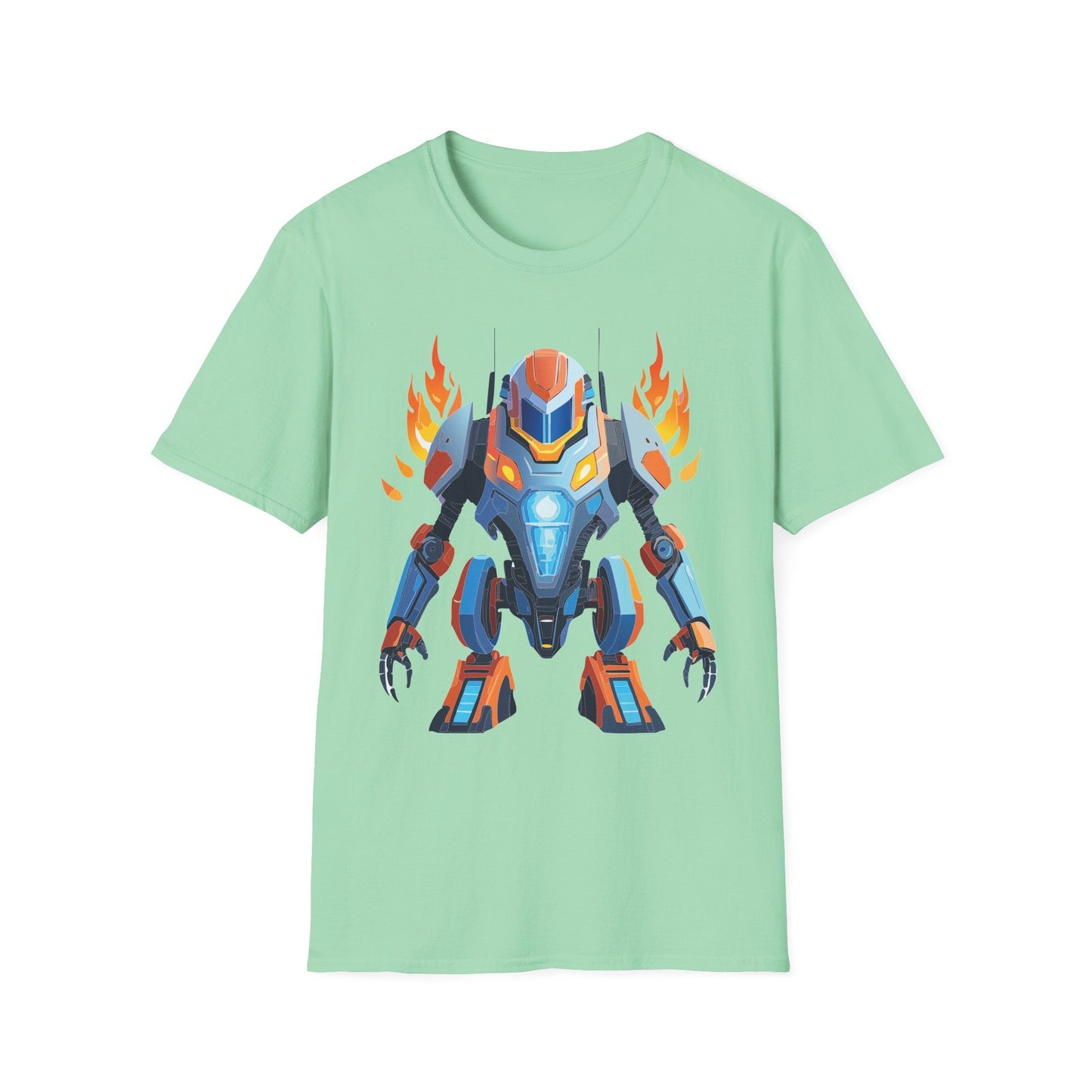 Cyborg Tee Unisex Robot Shirt Terminator Shirt Art Design Gildan Softstyle 64000 Cotton Tee
