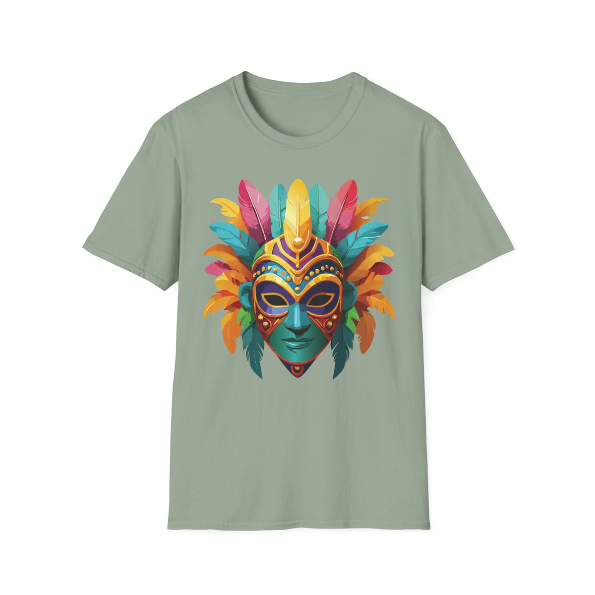 Mask Masquerade Carnival Graphic Tee Gildan Unisex 100 Cotton Tee Shirt m39