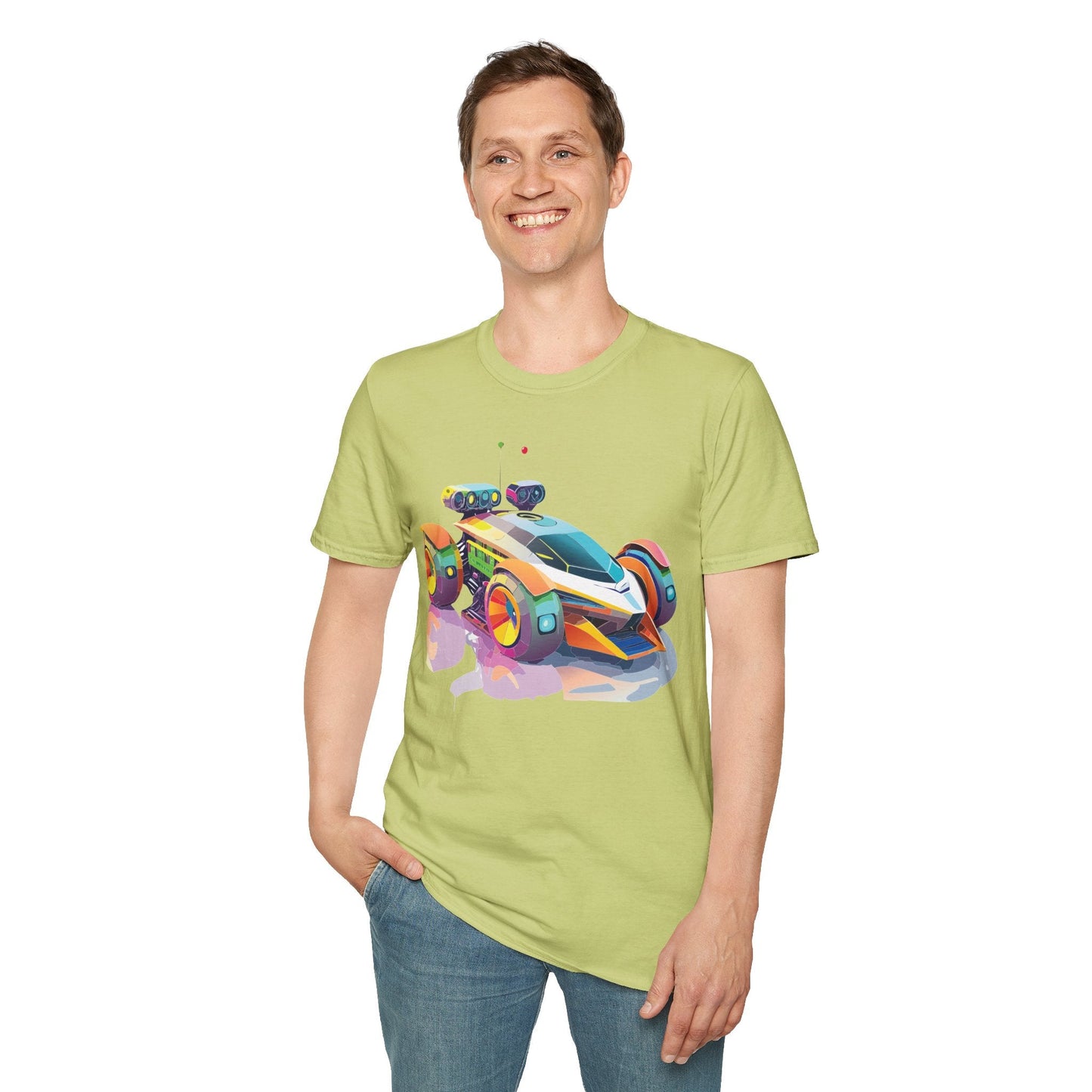 Car T Shirt Unisex Softstyle Tee With Cars Art Design Hot Wheels Edition Premium Cotton