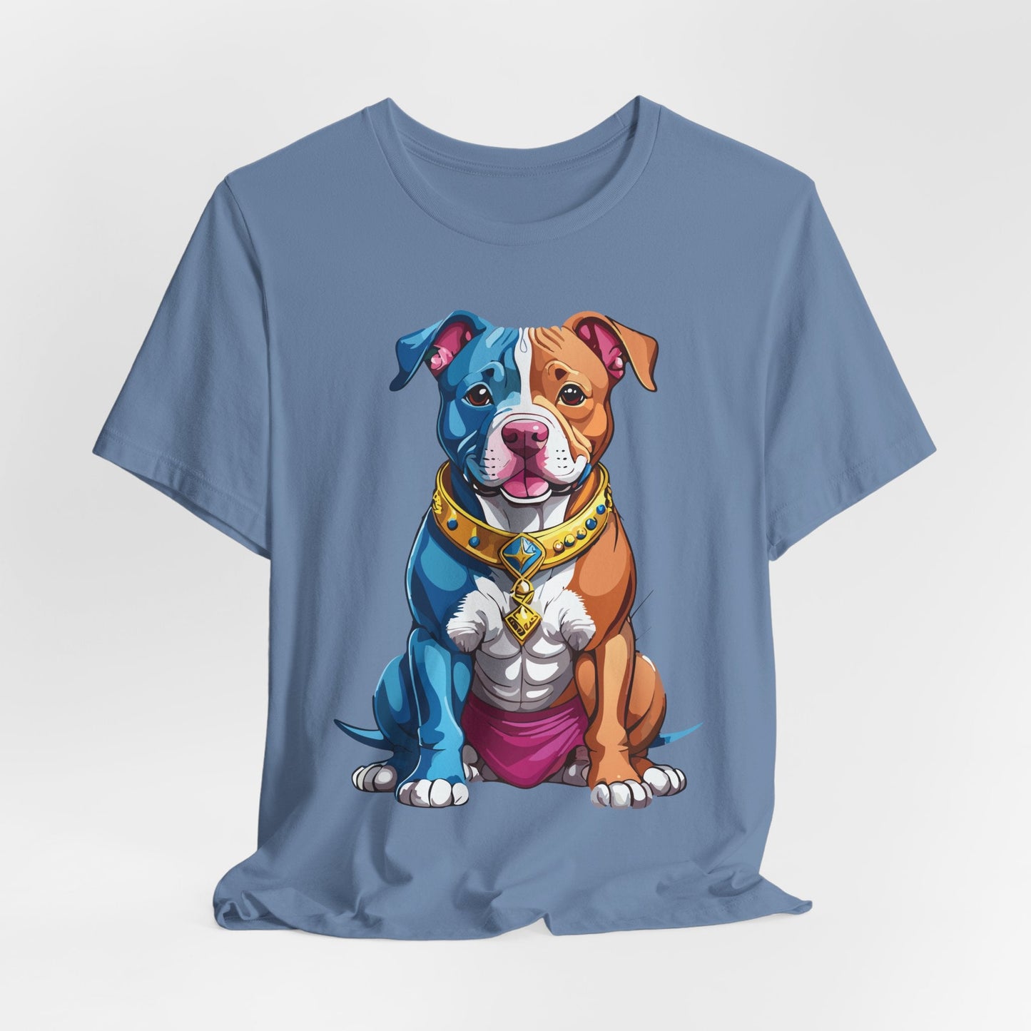 Unisex Animal Shirt Art Design Tee With Wild Animals Print Short Sleeve Jersey Tee