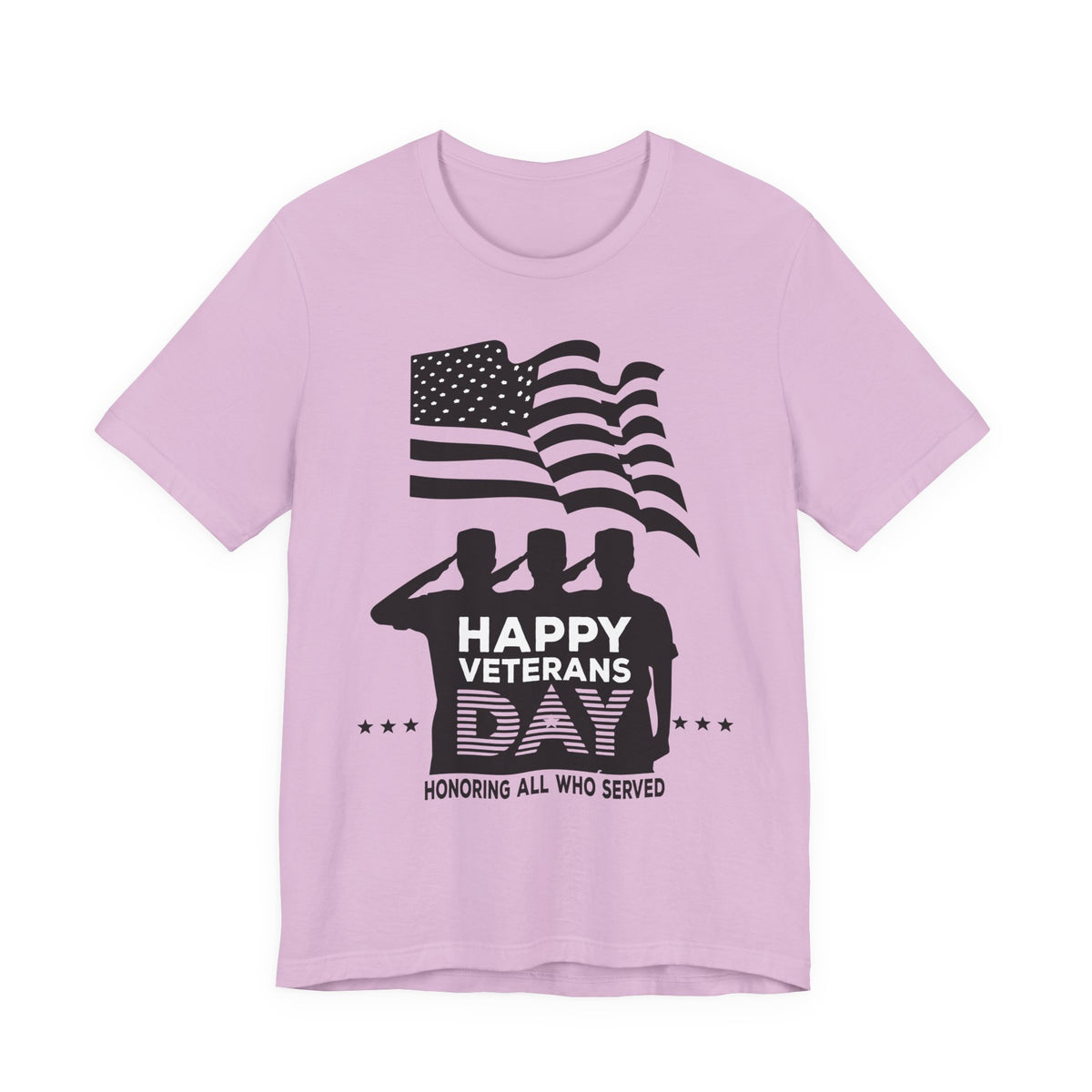Happy Veterans Day saluting soldiers T-Shirt Patriotic American flag Unisex Cotton v51