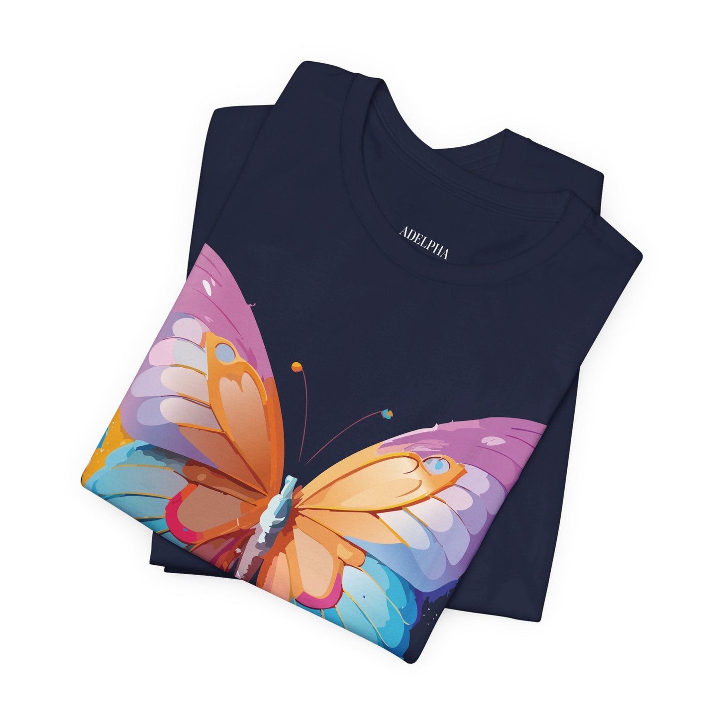Butterfly Graphic Unisex 100 Cotton Lightweight Vintage Design Jersey Tee 90