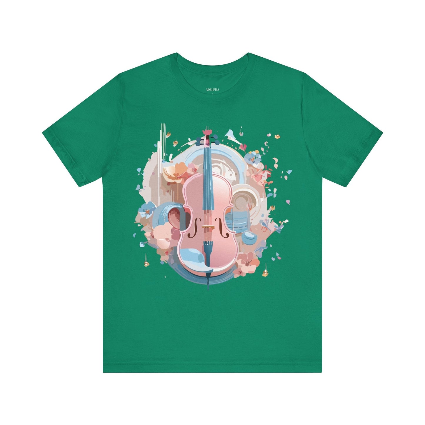 Music Graphic Unisex 100 Cotton Vintage Art with Musical Elements Tee 13