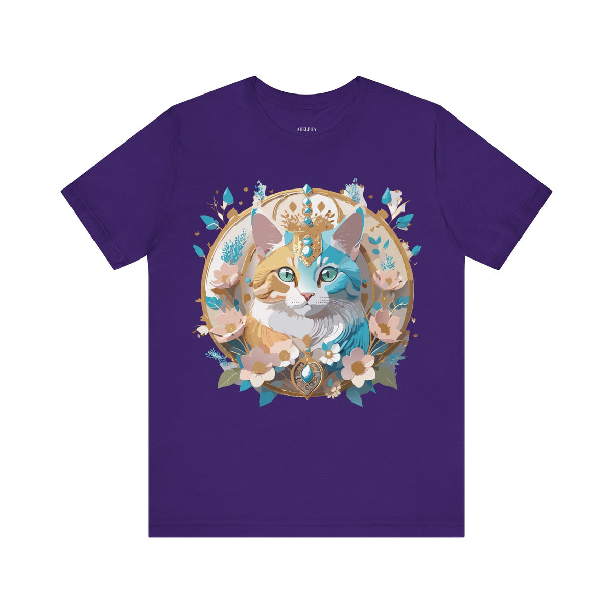 Medallion Graphic Unisex Cotton Bella+Canvas Tee with Art Design d65