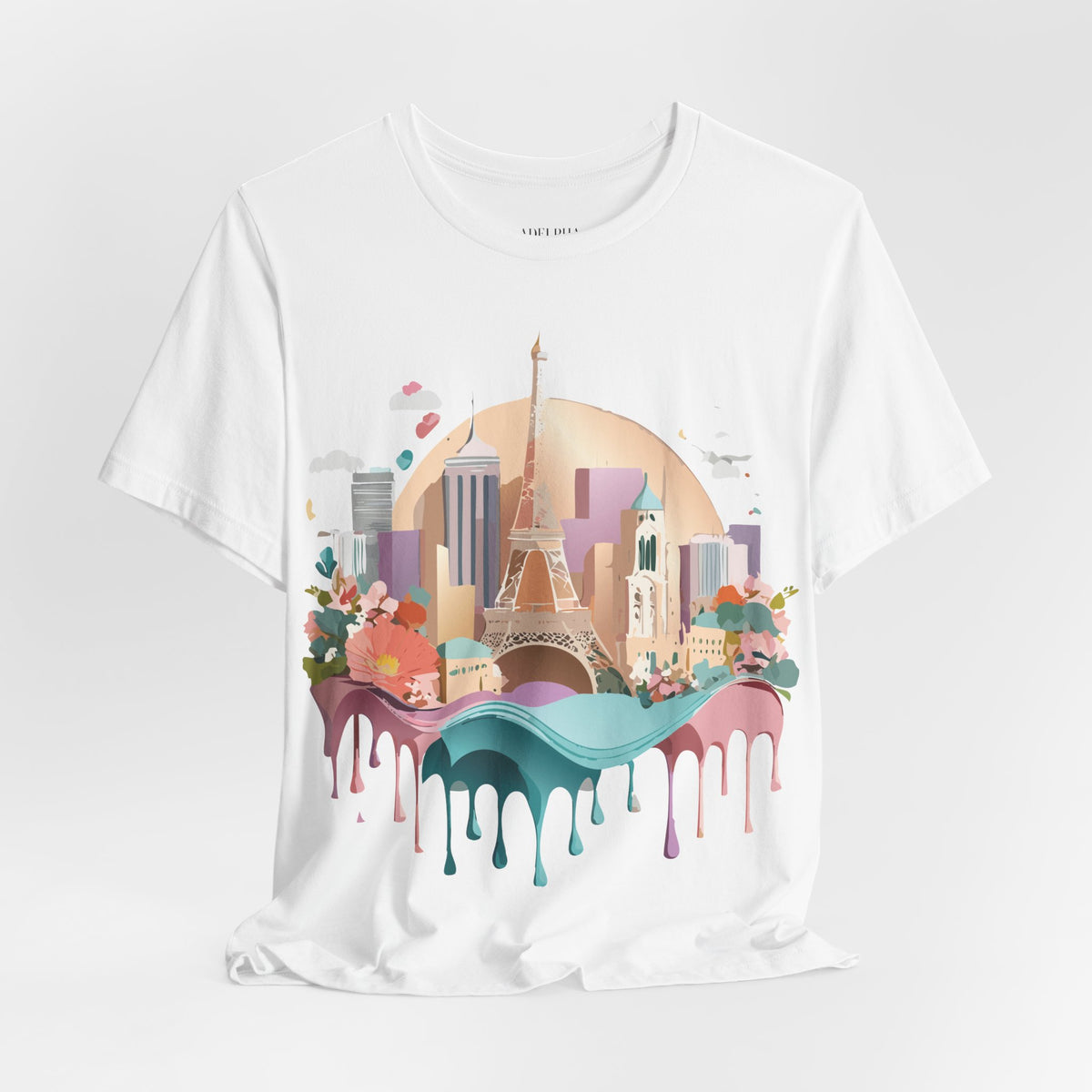 Unisex Cotton Bella+Canvas Tee with Paris