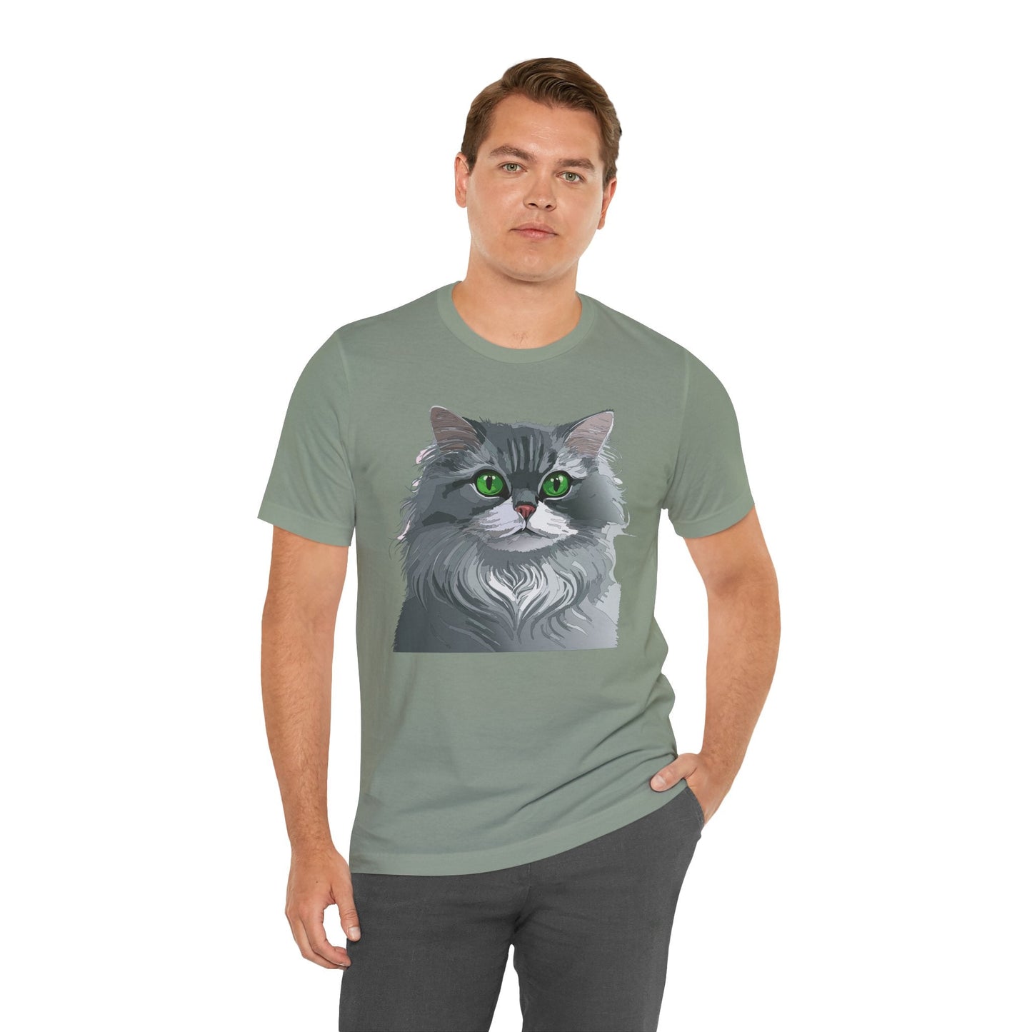 Unisex Animal Shirt With Art Design Animals Tee Short Sleeve Jersey Style Wild Animals Shirt