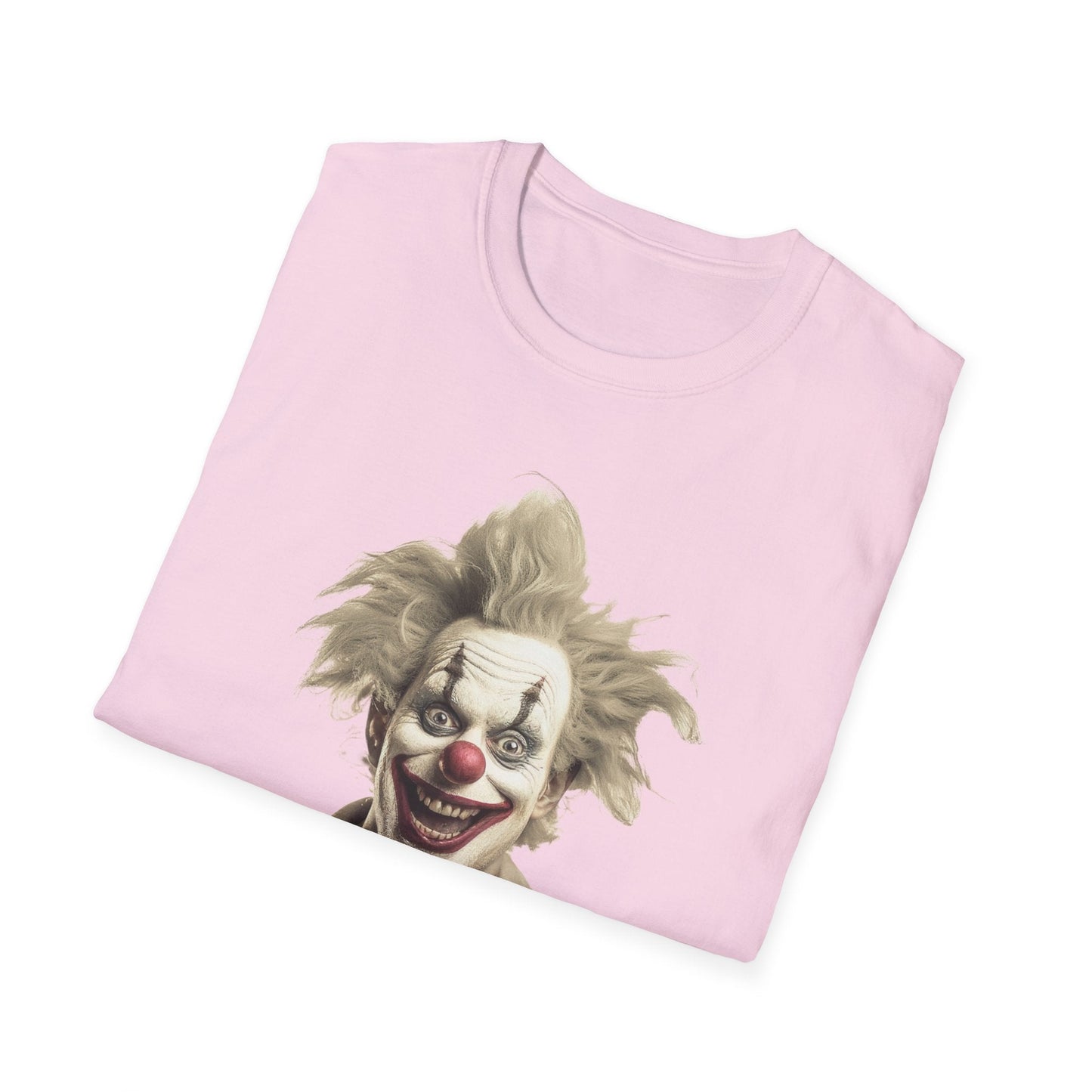 Clown Shirt Unisex T Shirt Funny Man Circus Shirt Scary Man Shirt Softstyle Gildan 64000
