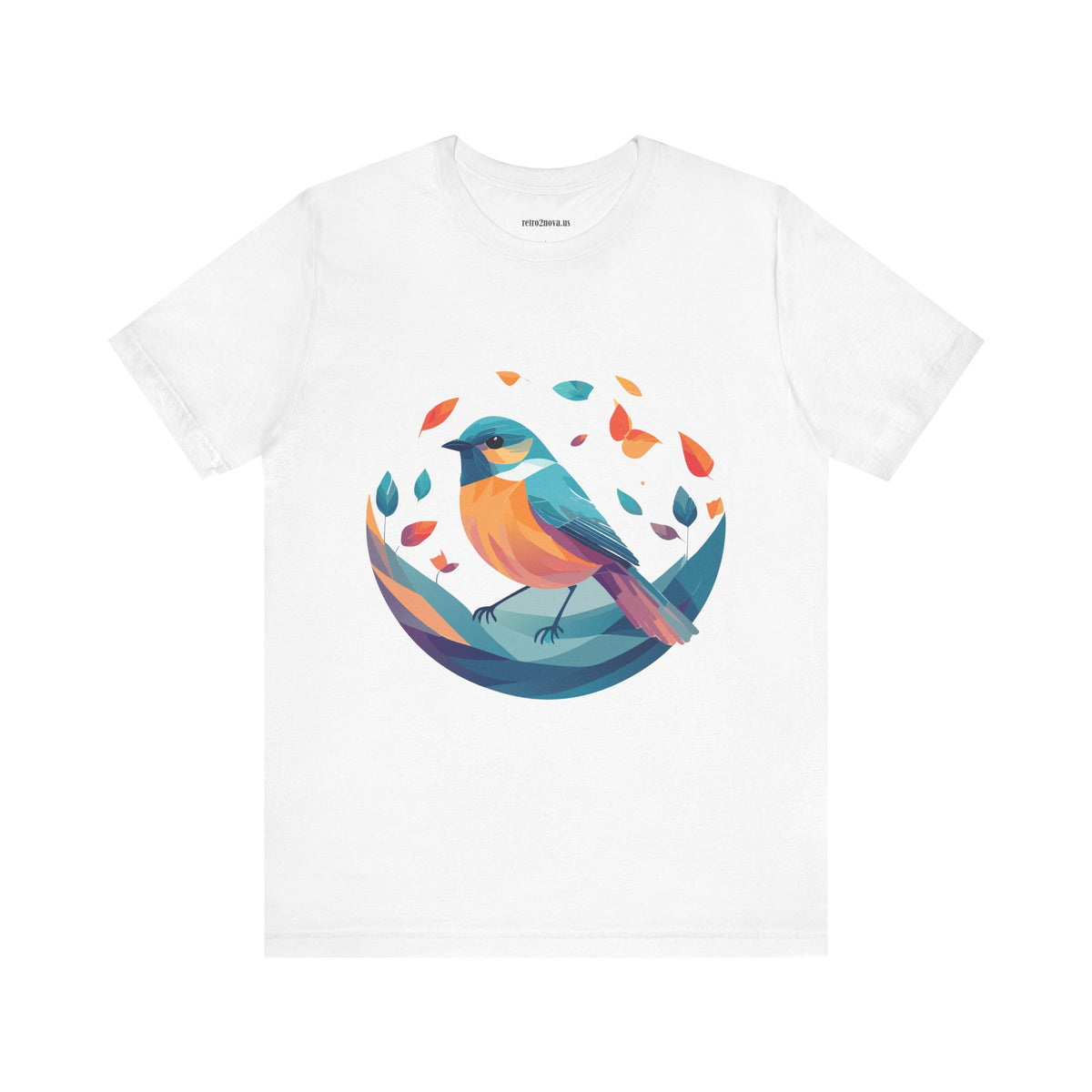 Bird Graphic Unisex Cotton Bella+Canvas Tee with Animal Design ab6
