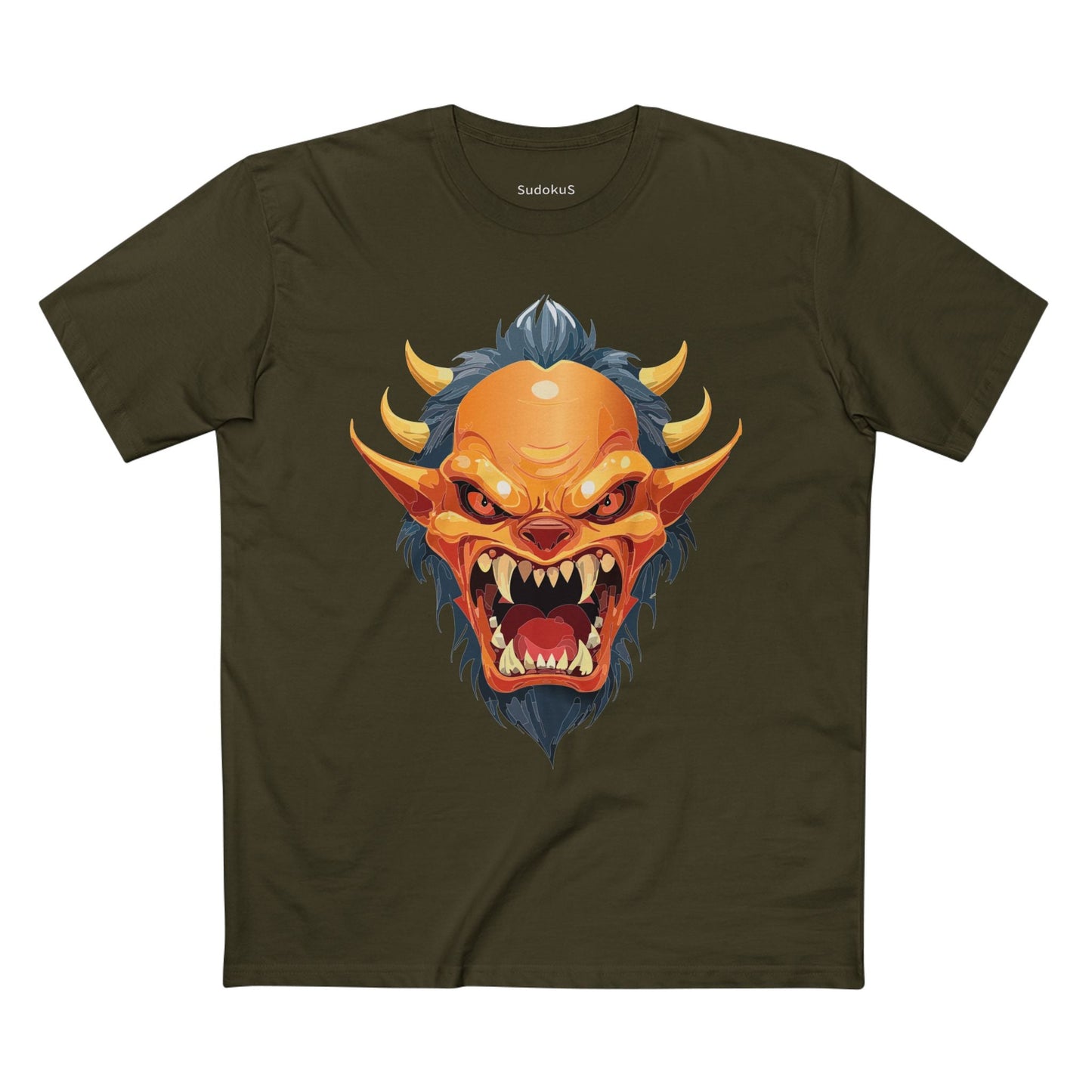 Cartoon Monsters Graphic Unisex 100 Cotton Staple Tee 8