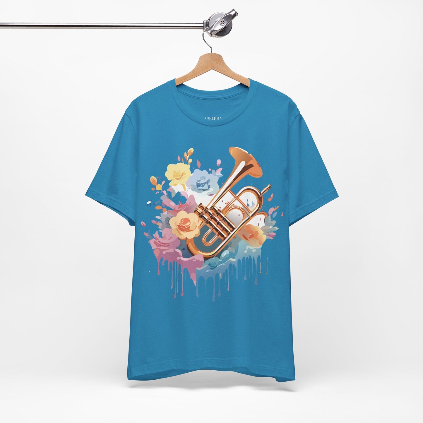 Music T Shirt Unisex Graphic Tee Vintage Artwork Adelpha Short Sleeve Art Design