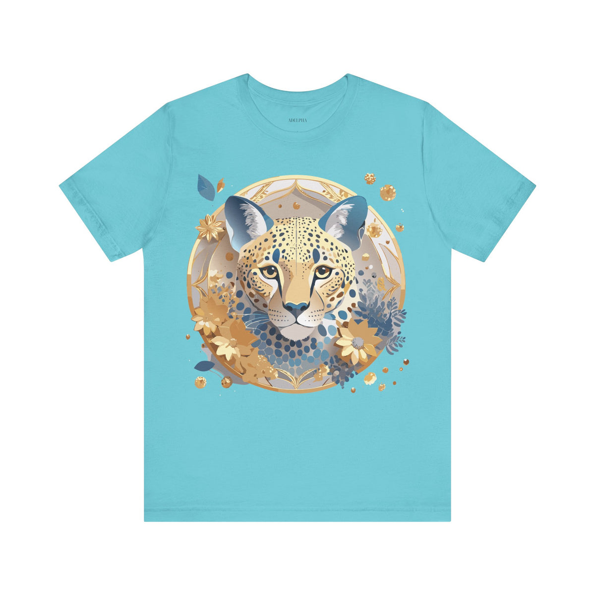 Medallion Graphic Unisex Cotton Bella+Canvas Tee with Art Design d62