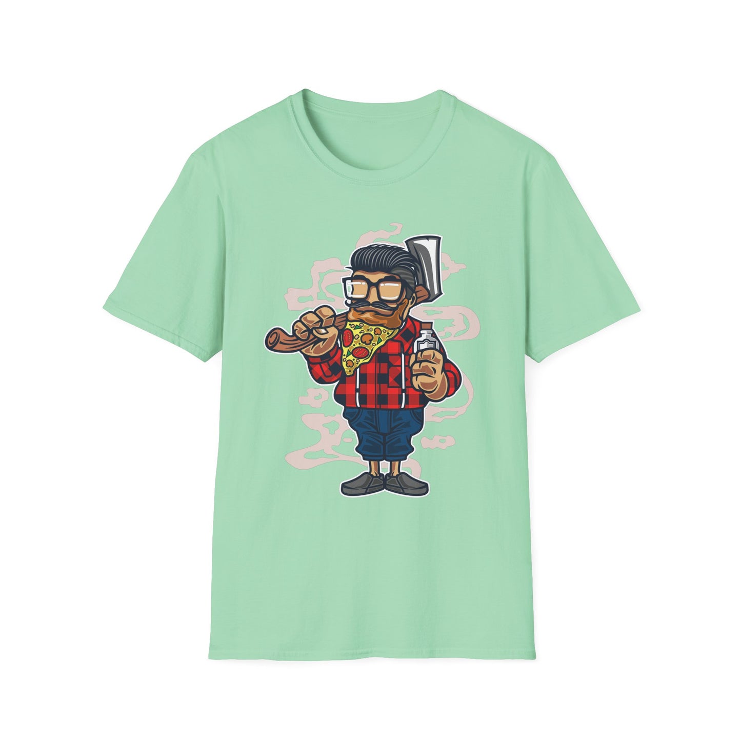 Unisex Cotton T-Shirt with Cartoon Graphic Design